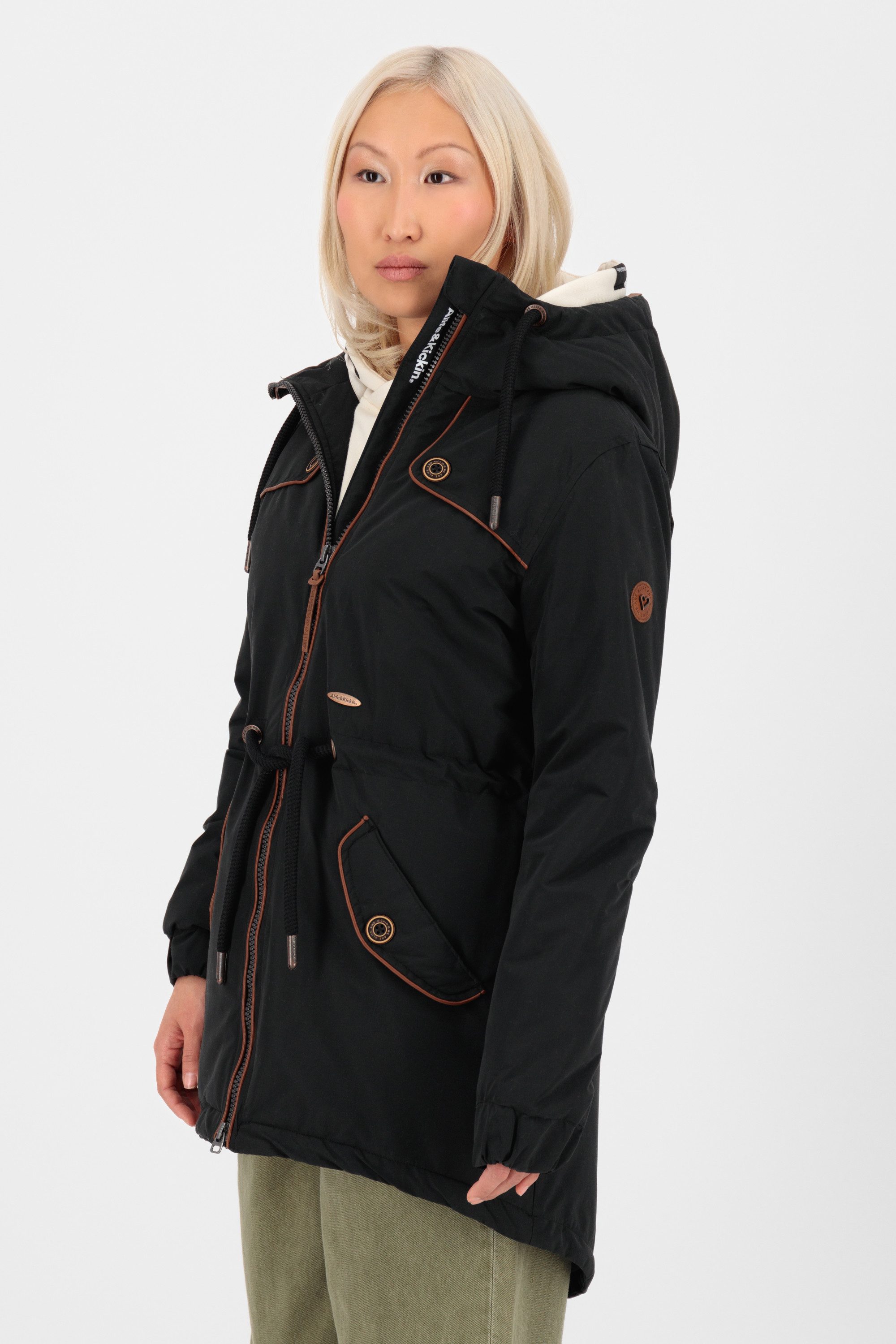 Alife & Kickin Funktionsparka CHARLOTTE II COAT CS mit hochschließendem Kragen und Kapuze