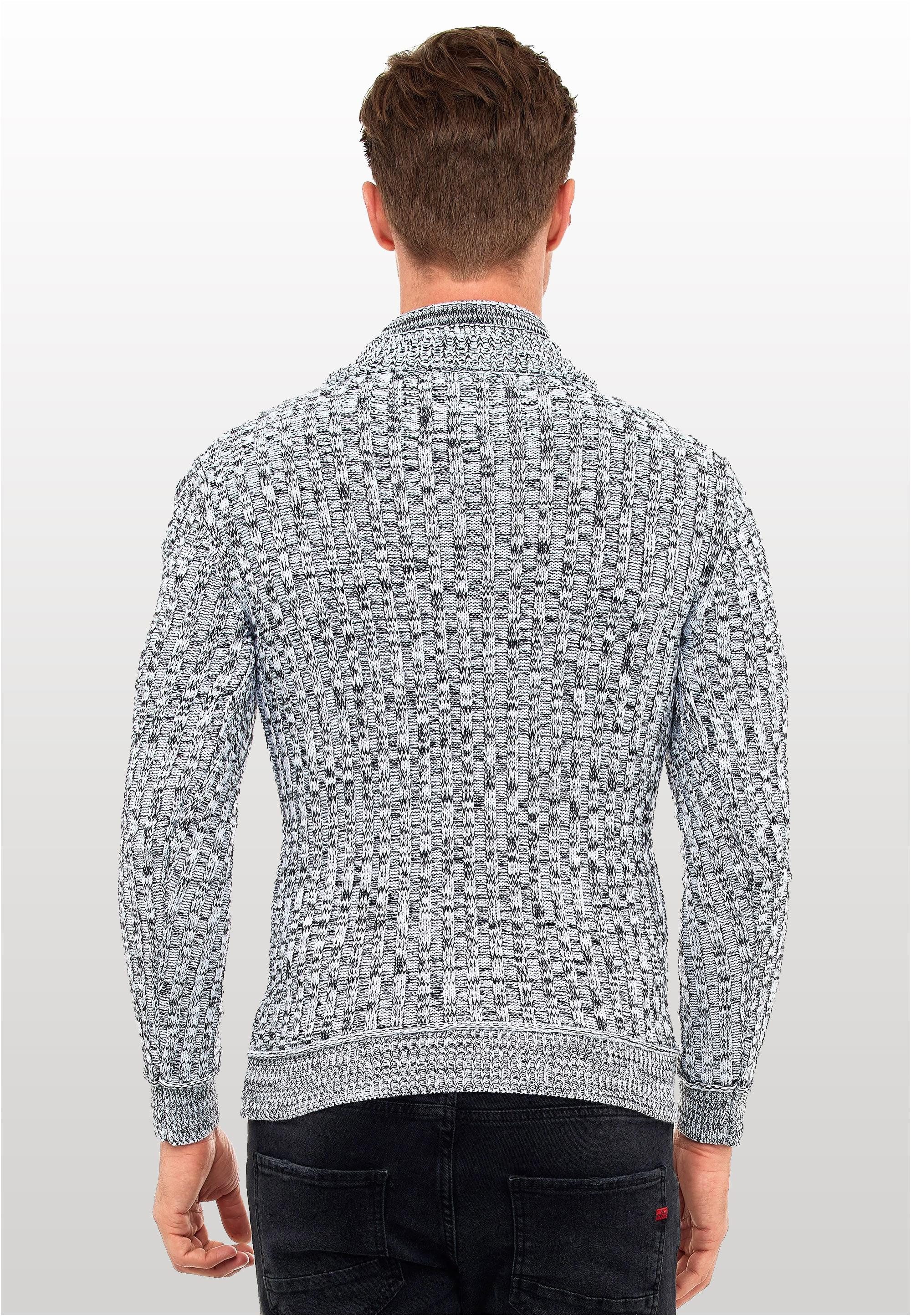 Rusty Neal Strickpullover mit stylischem Ausschnitt