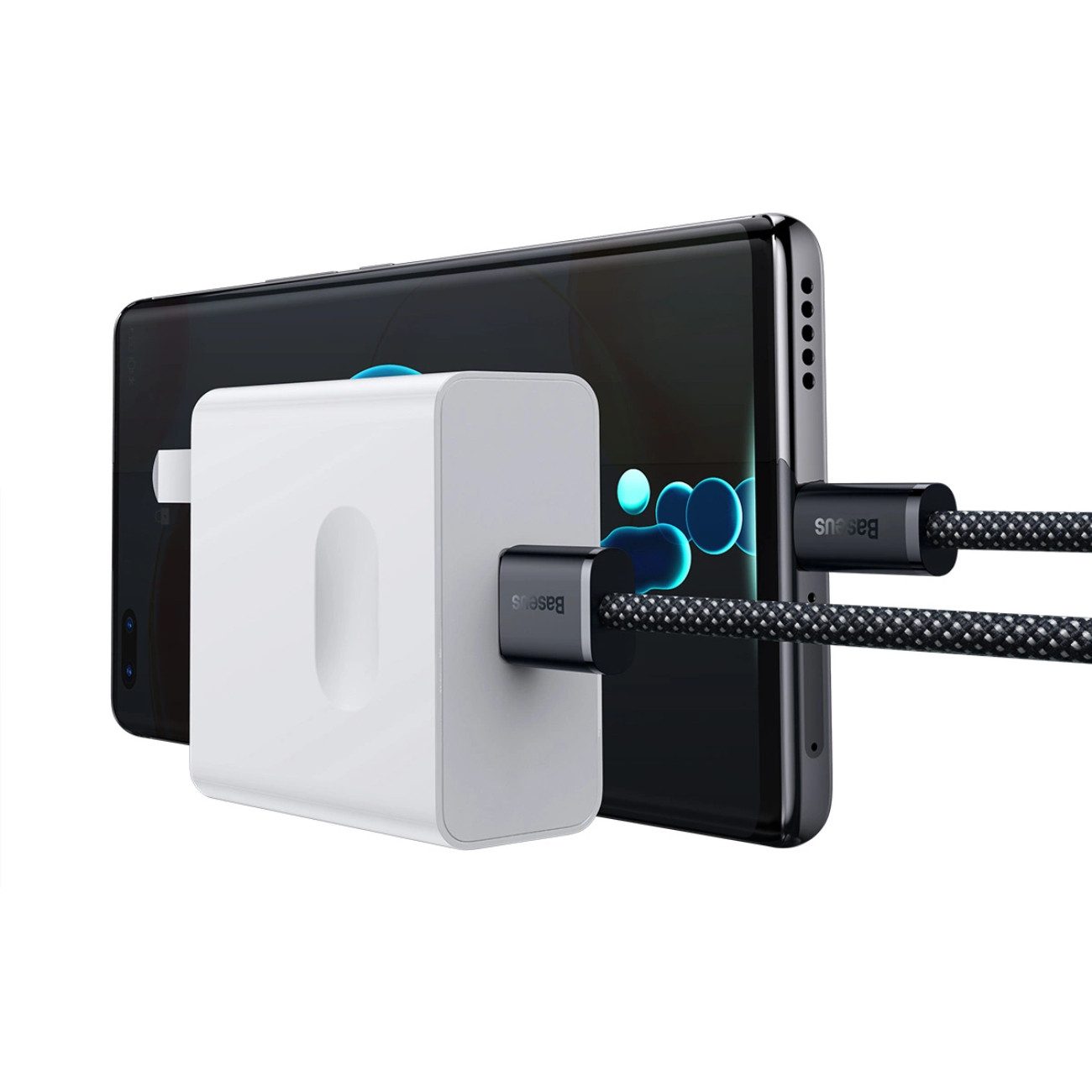 Baseus Dynamic Series USB-Ladegerät (5000 mA, Einzelartikel, Einzelartikel, USB-A-C, 100 W, 1 m, Nylon, Aluminium)