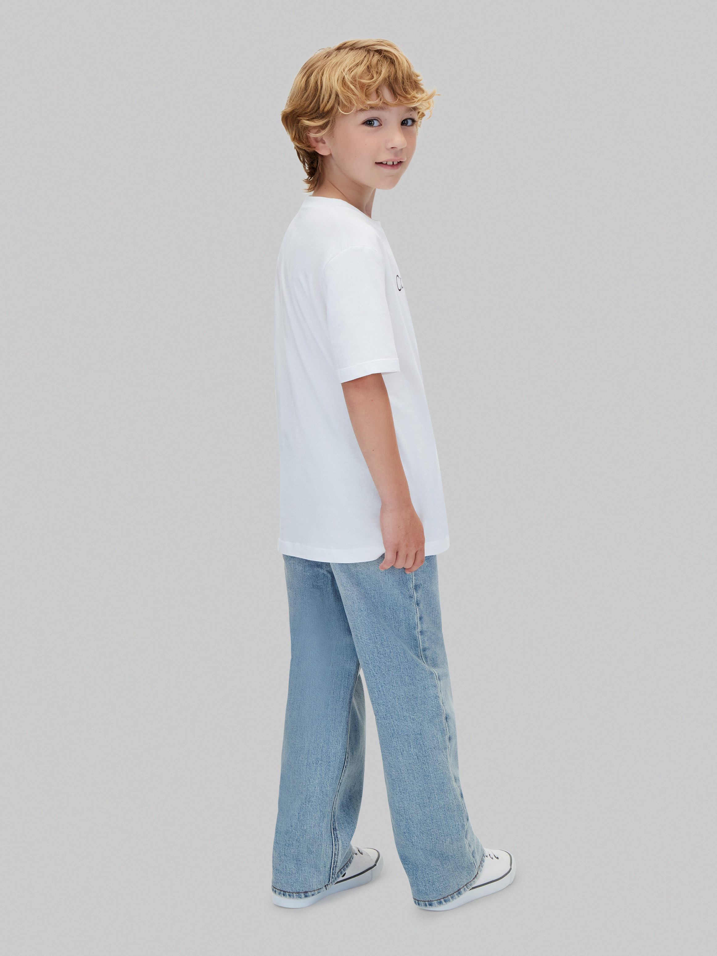 Calvin Klein Jeans T-Shirt INSTITUTIONAL 2-PACK T-SHIRT (2-tlg) Regular fit mit Rundhalsausschnitt – Bild 4 von 5