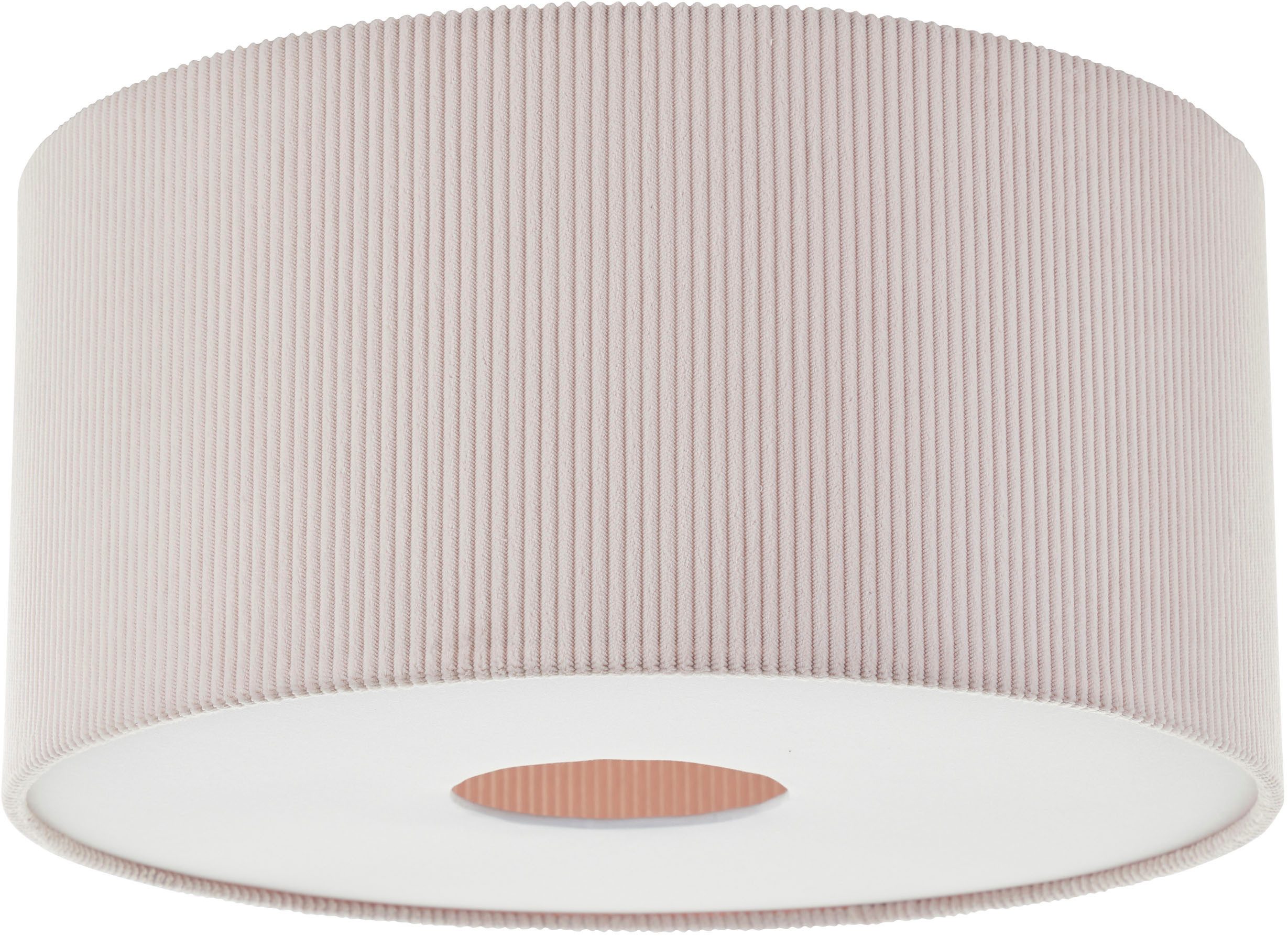 LeGer Home by Lena Gercke Deckenleuchte Kathleen, ohne Leuchtmittel, Cordstoff, Ø 45 cm, E27, beige