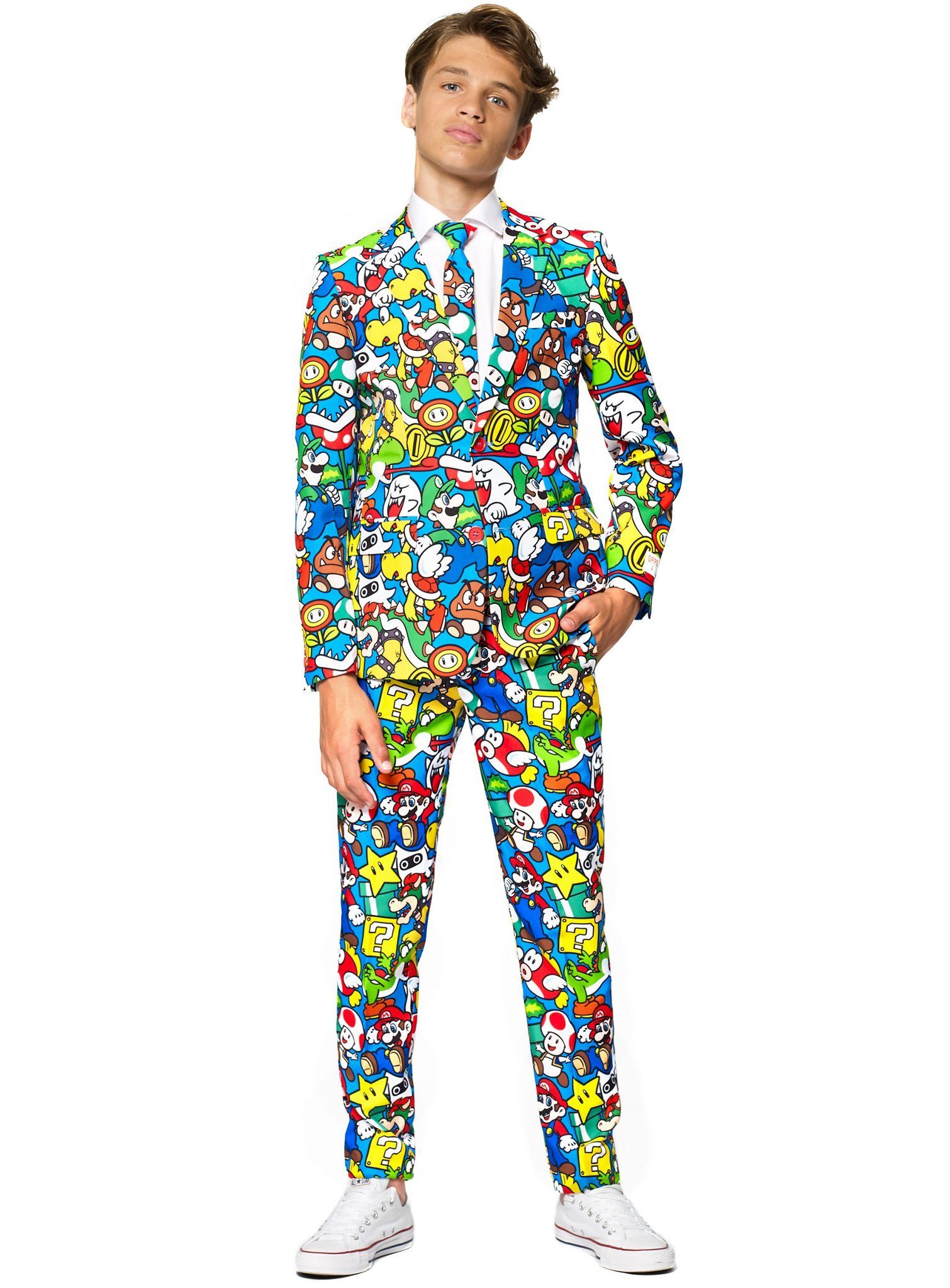 Opposuits Partyanzug Teen Super Mario, Geniale Bekleidung für jugendliche Gamer