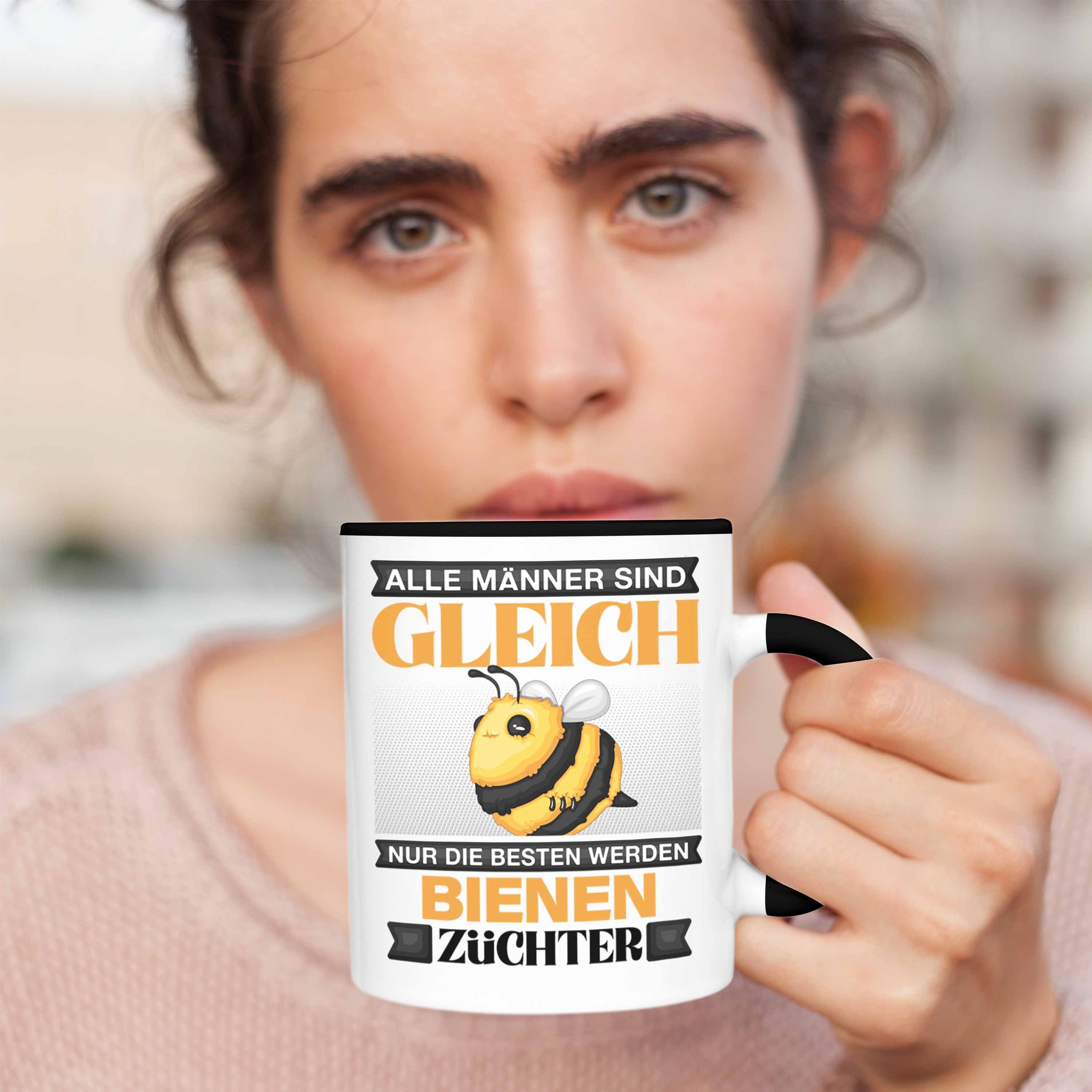 Trendation Tasse Bienen Züchter Tasse Geschenk Imker Lustiger Spruch Alle Männer Sind