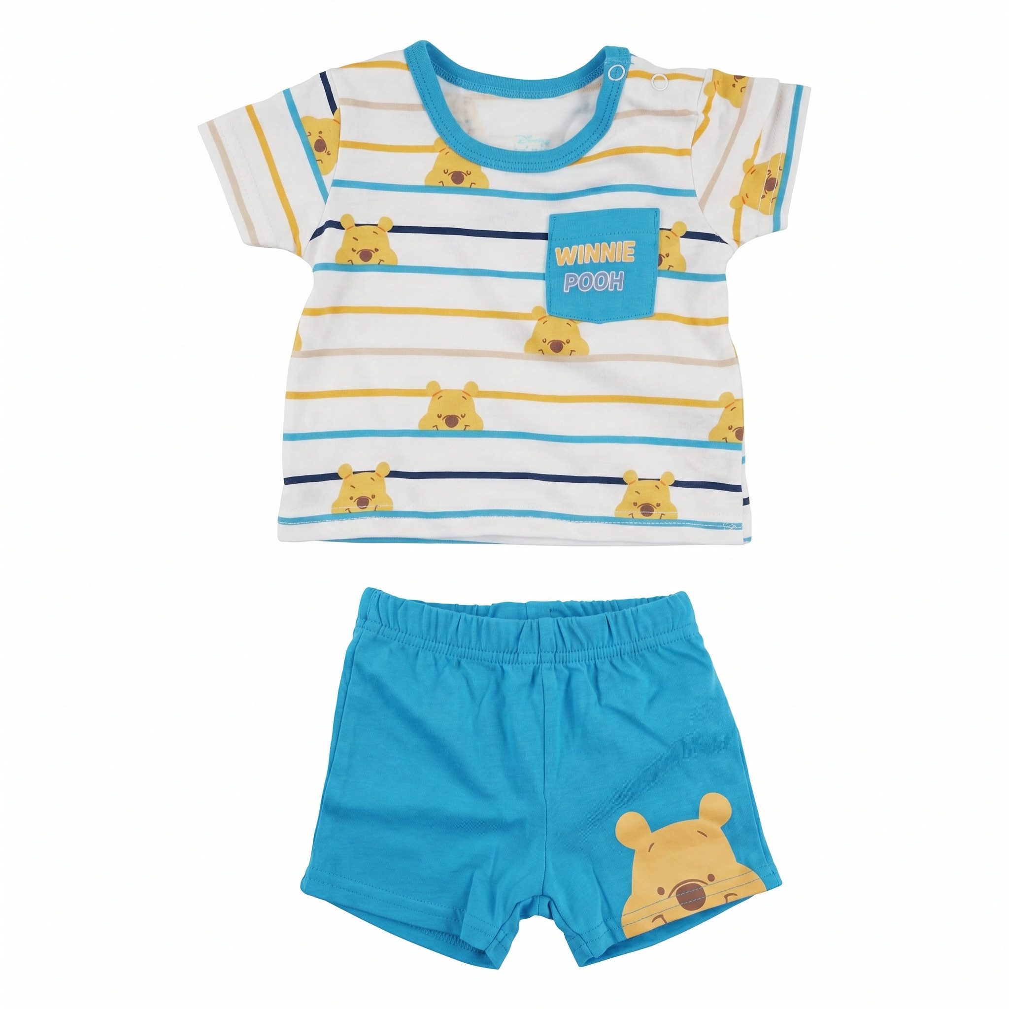 Disney Print-Shirt Disney Winnie der Pooh Jungen Baby Sommerset Shorts plus T-Shirt Gr. 62 bis 86