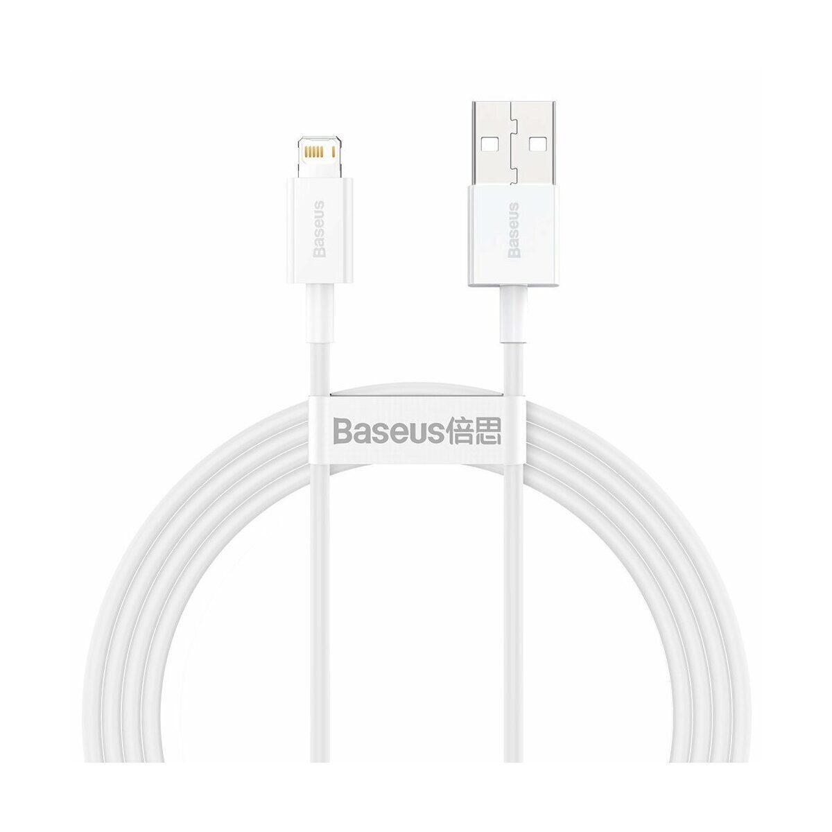 Baseus Baseus Schnell-Ladekabel USB auf Lightning 2.4A 1,5m (weiß) Smartphone-Kabel