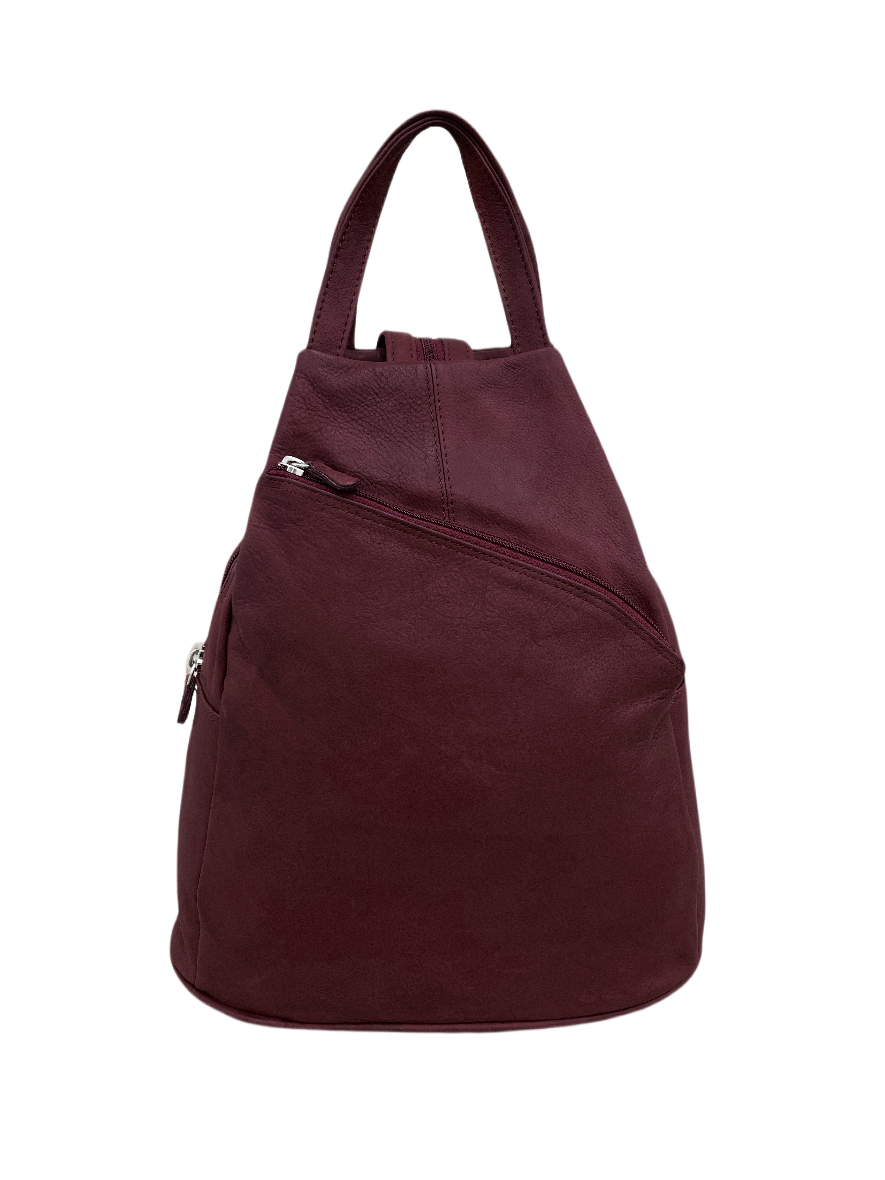 Cinino Cityrucksack C6080, Sicherheitsrucksack Lederrucksack Stadtrucksack