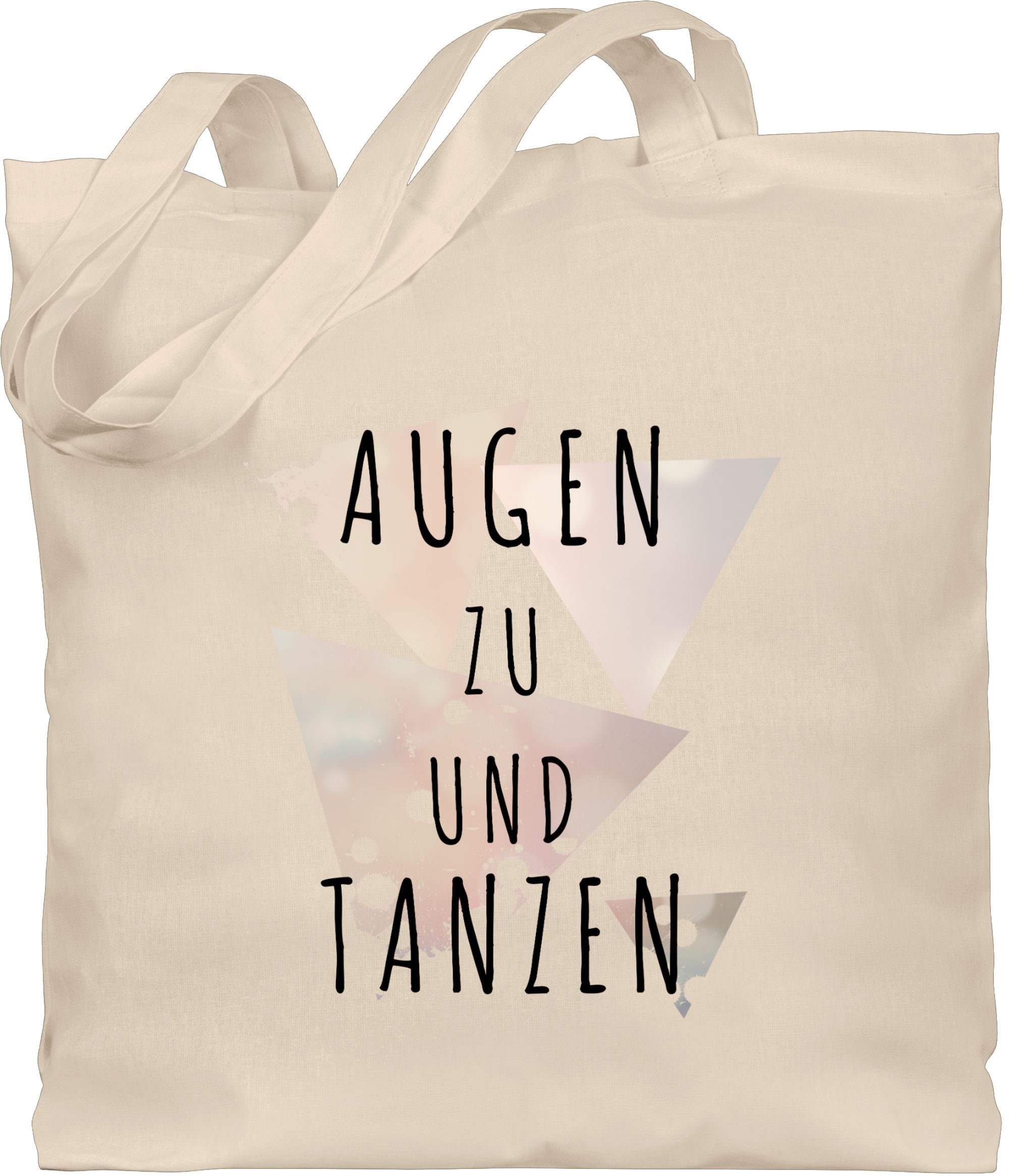 Shirtracer Umhängetasche Augen zu und tanzen, Stoffbeutel Festival Outfit günstig online kaufen