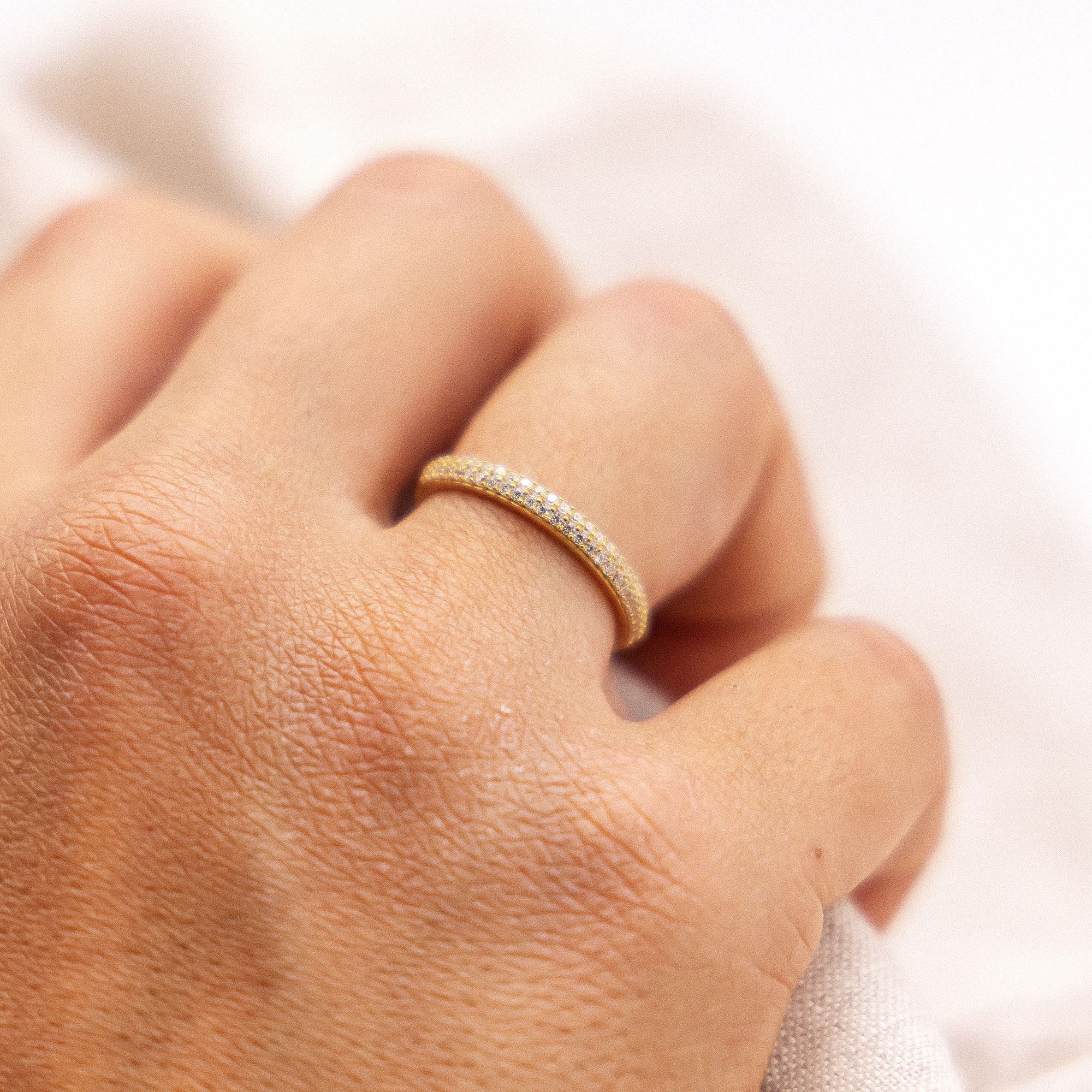 Fascination by Ellen K. Fingerring Gold 375 Zirkonia weiß