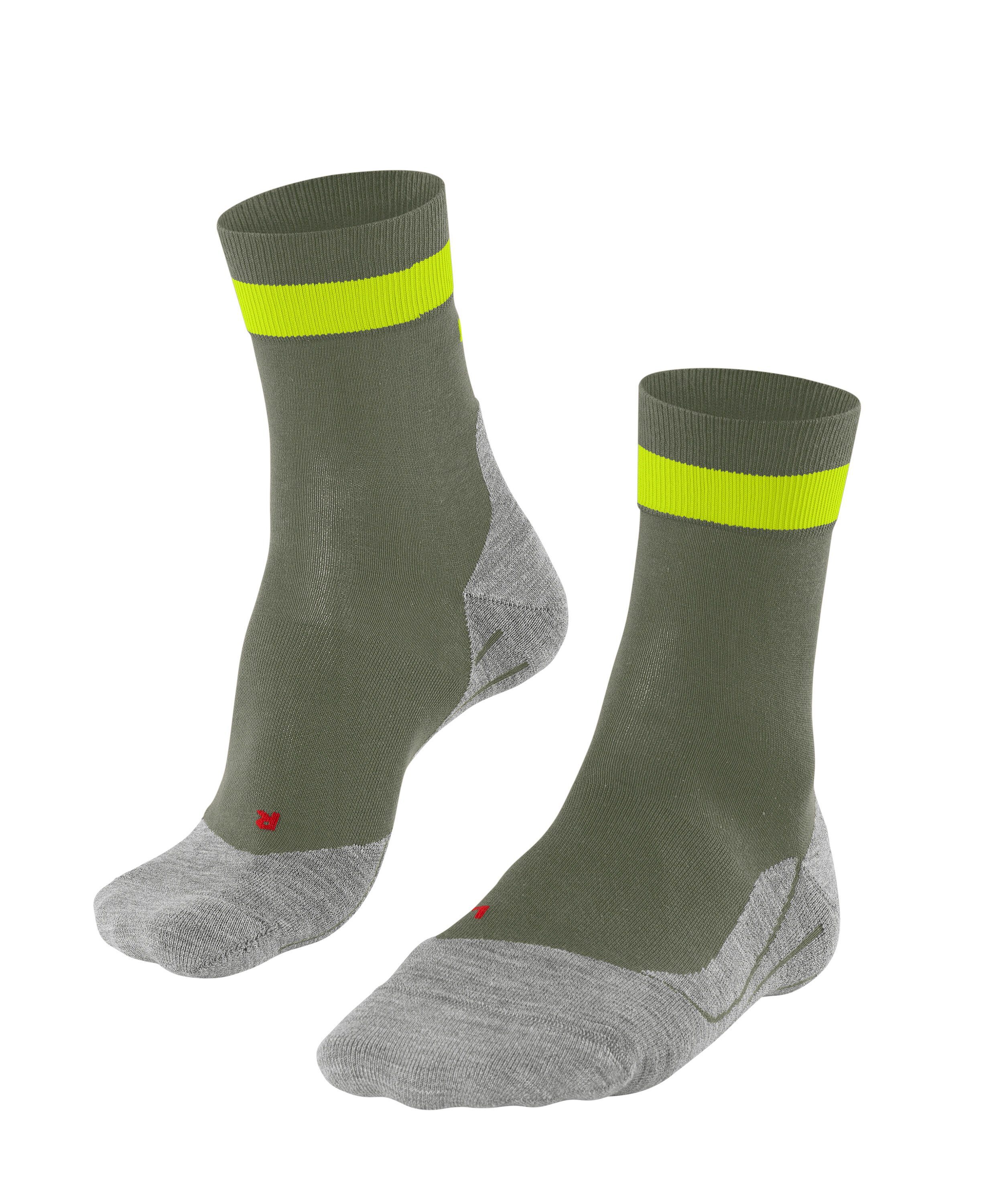 FALKE RU4 Laufsocke (1-Paar) leichte mittlerer Laufsocken Polsterung MOOSGRüN (7757) Endurance mit