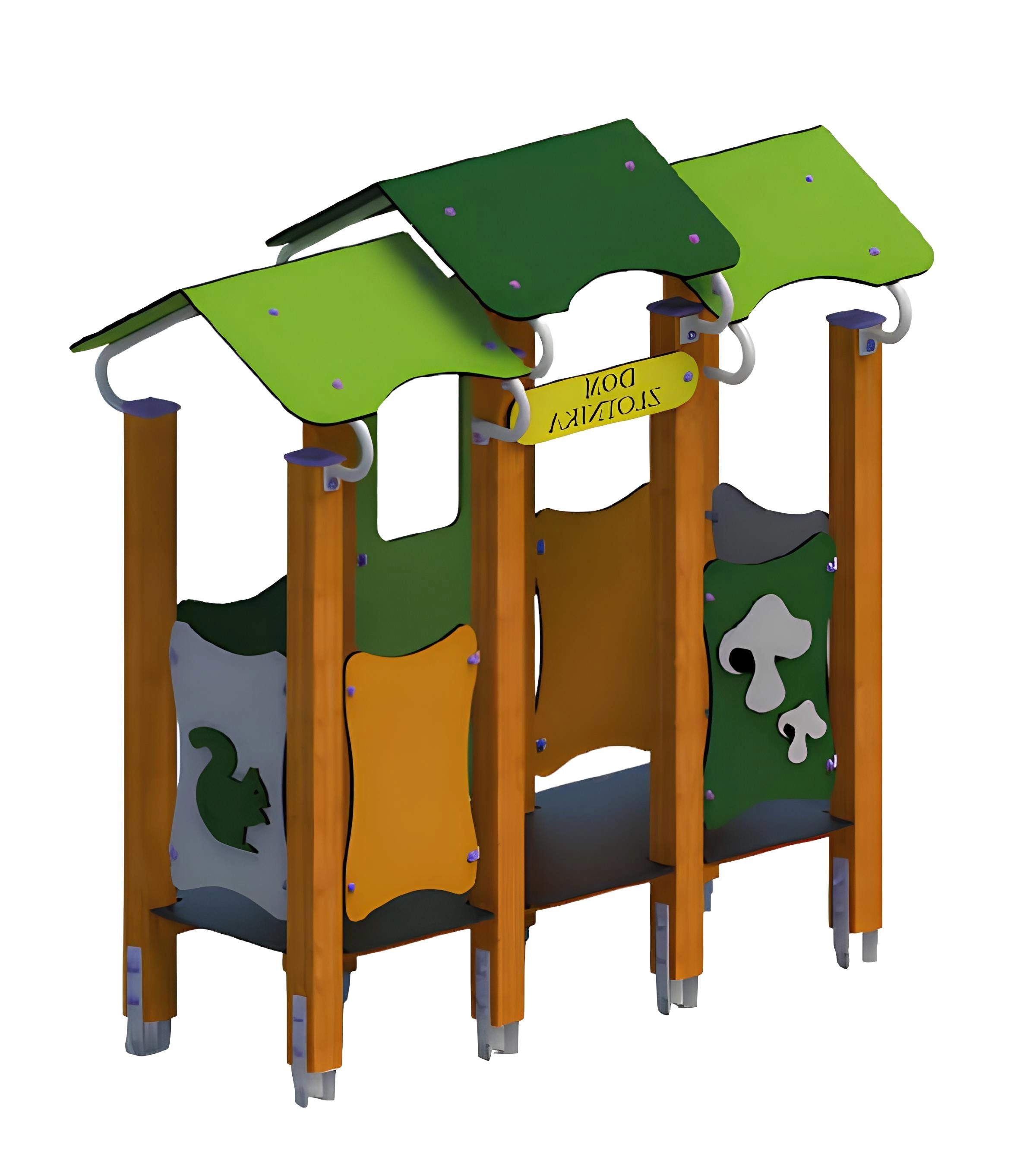 Xlmoebel Gartenhaus Farbenfrohes Spielhaus aus robustem Material für kreative Abenteuer, (Spielplatz), Hergestellt in Europa