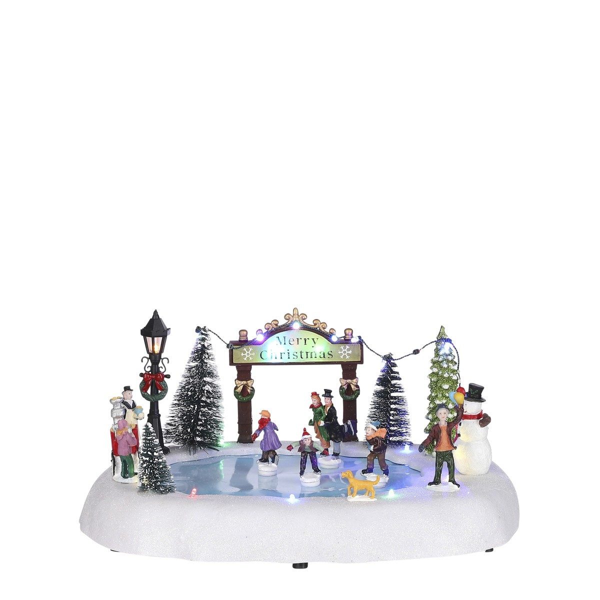LuVille Weihnachtsdorf Luville Collectables Skate pond battery operated - l32xw24,5xh14,5cm