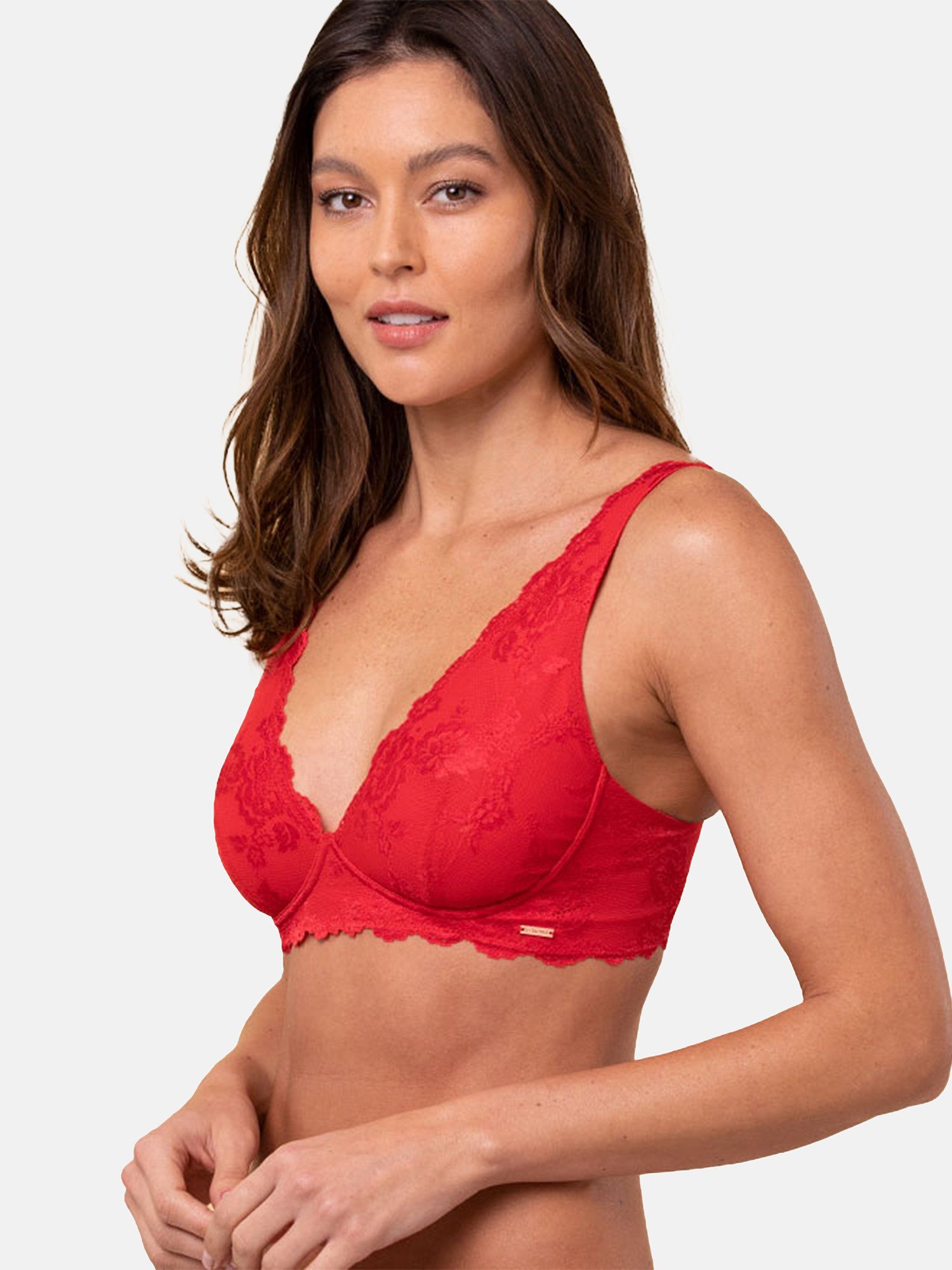 Royal Lounge Bralette Royal Spitze Scarlet Red mit Dream