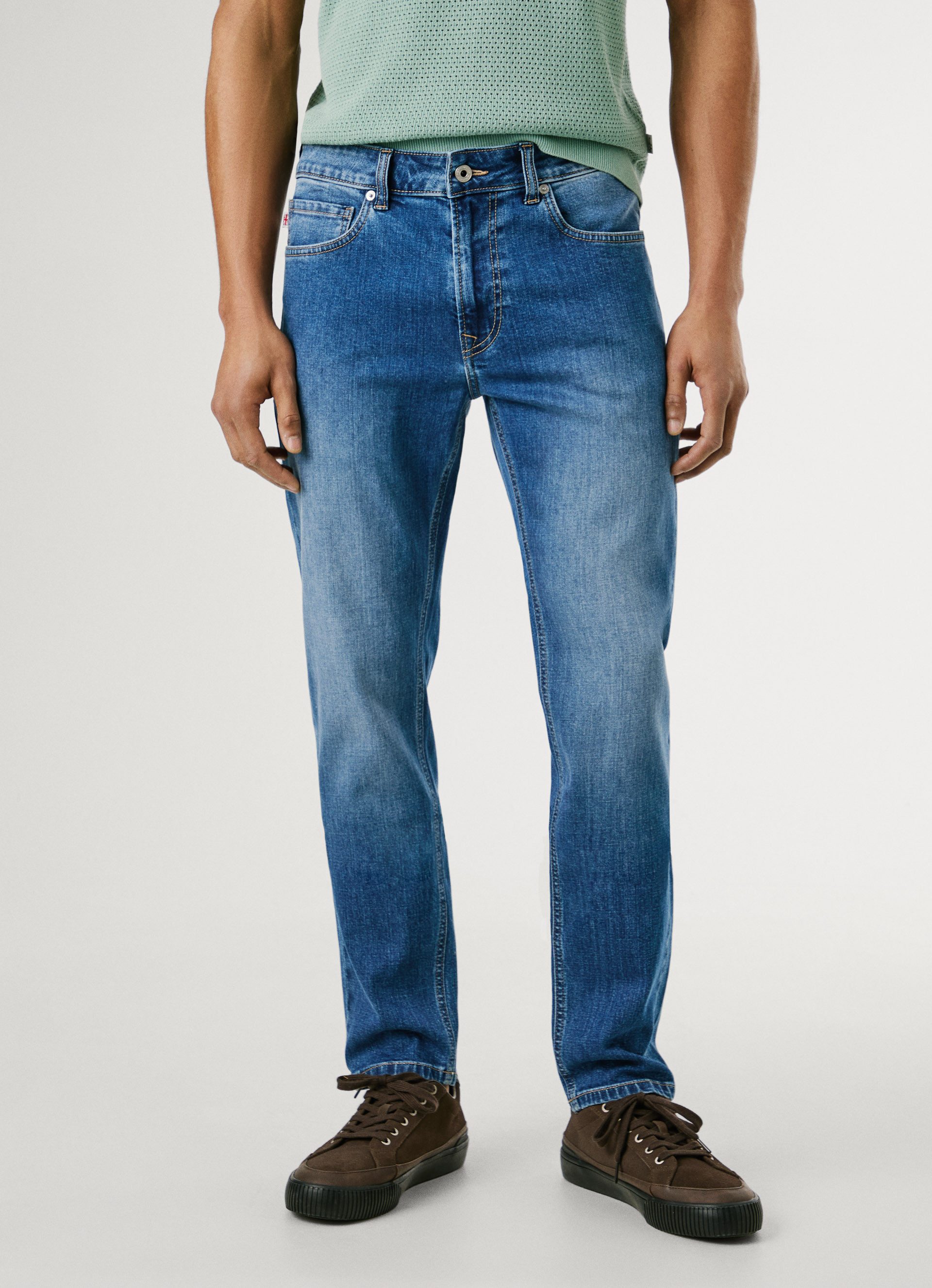 Pepe Jeans Tapered-fit-Jeans TAPERED JEANS STANLEY Ziernähte an den Gesäßta günstig online kaufen