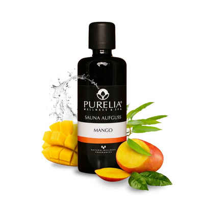Purelia Aufgusskonzentrat PURELIA Saunaaufguss Mango 100 ml natürlicher Sauna-aufguss - reine