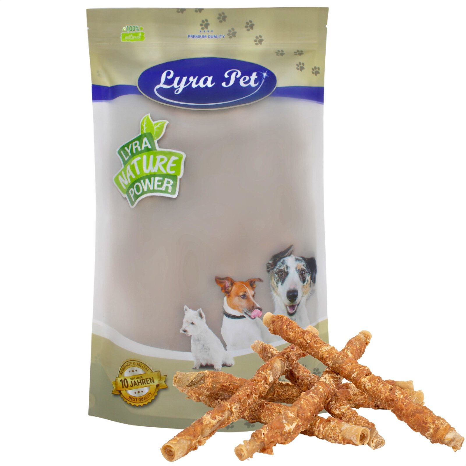 Lyra Pet 1 kg Lyra Pet® Kaurollen mit Hühnerbrust ca. 30-34 cm Huhn
