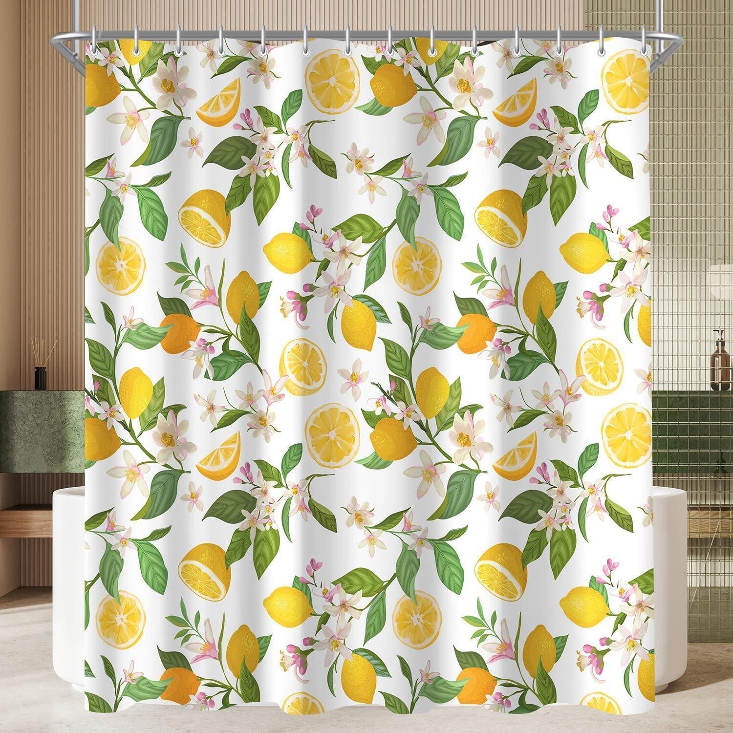 LuxusKollektion Duschvorhang Duschvorhang Zitronenblätter 180x200cm Antisch günstig online kaufen