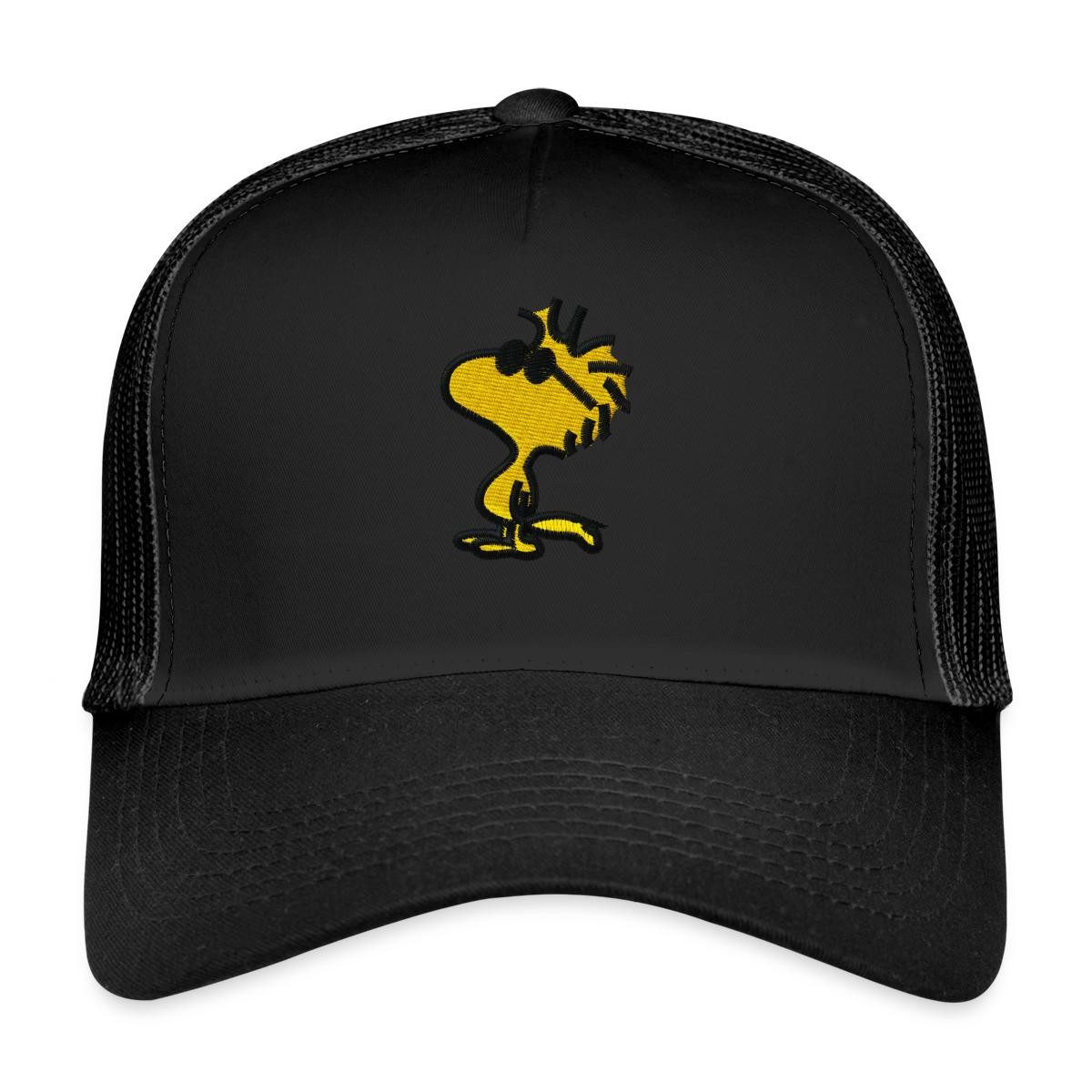 Spreadshirt Trucker Cap Peanuts Woodstock Sonnenbrille Stick Trucker Cap (1-St)