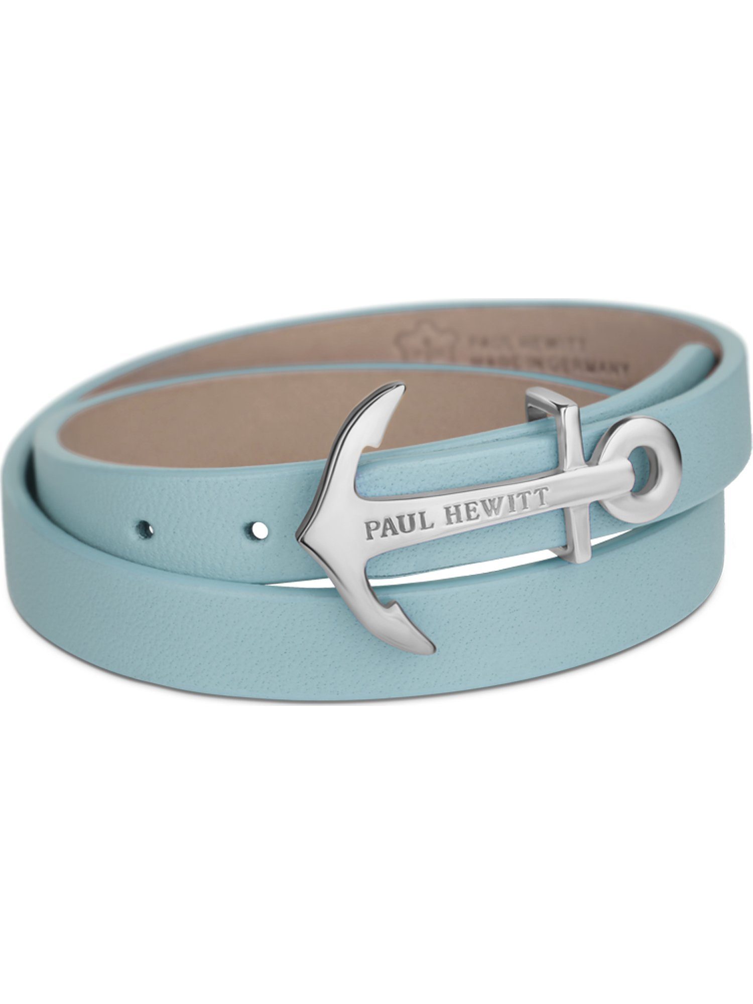 PAUL HEWITT Armband Paul Hewitt Unisex-Armband Leder, Edelstahl Anker