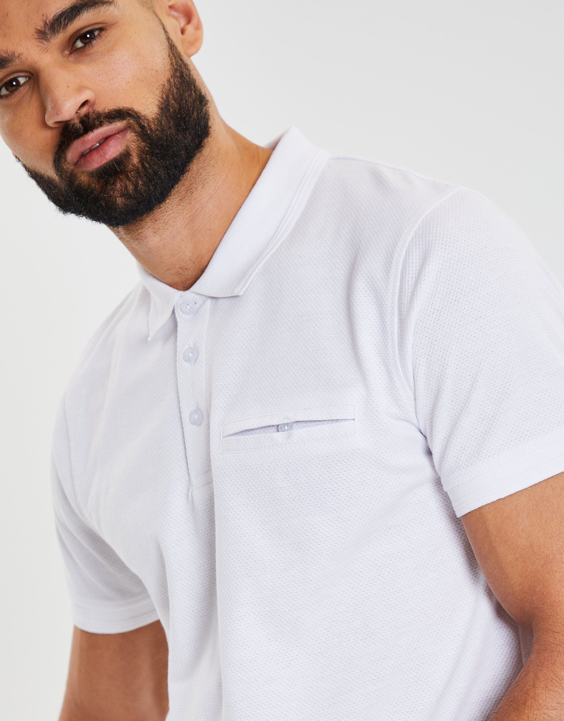 Threadbare Poloshirt THB Polo White Maxton