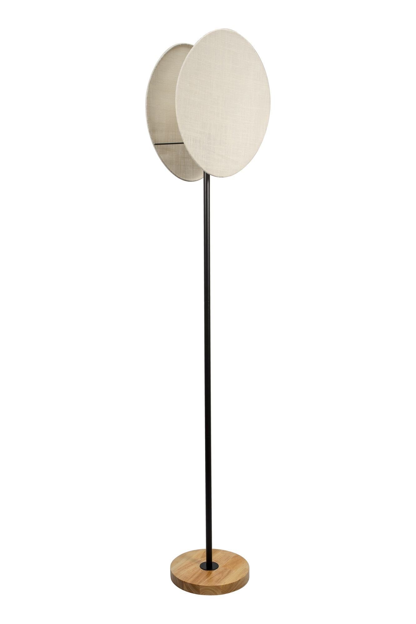 Pauleen Stehlampe Boho Darling max20W Schwarz/Beige 230V Metall/Holz/Stoff, ohne Leuchtmittel, E27