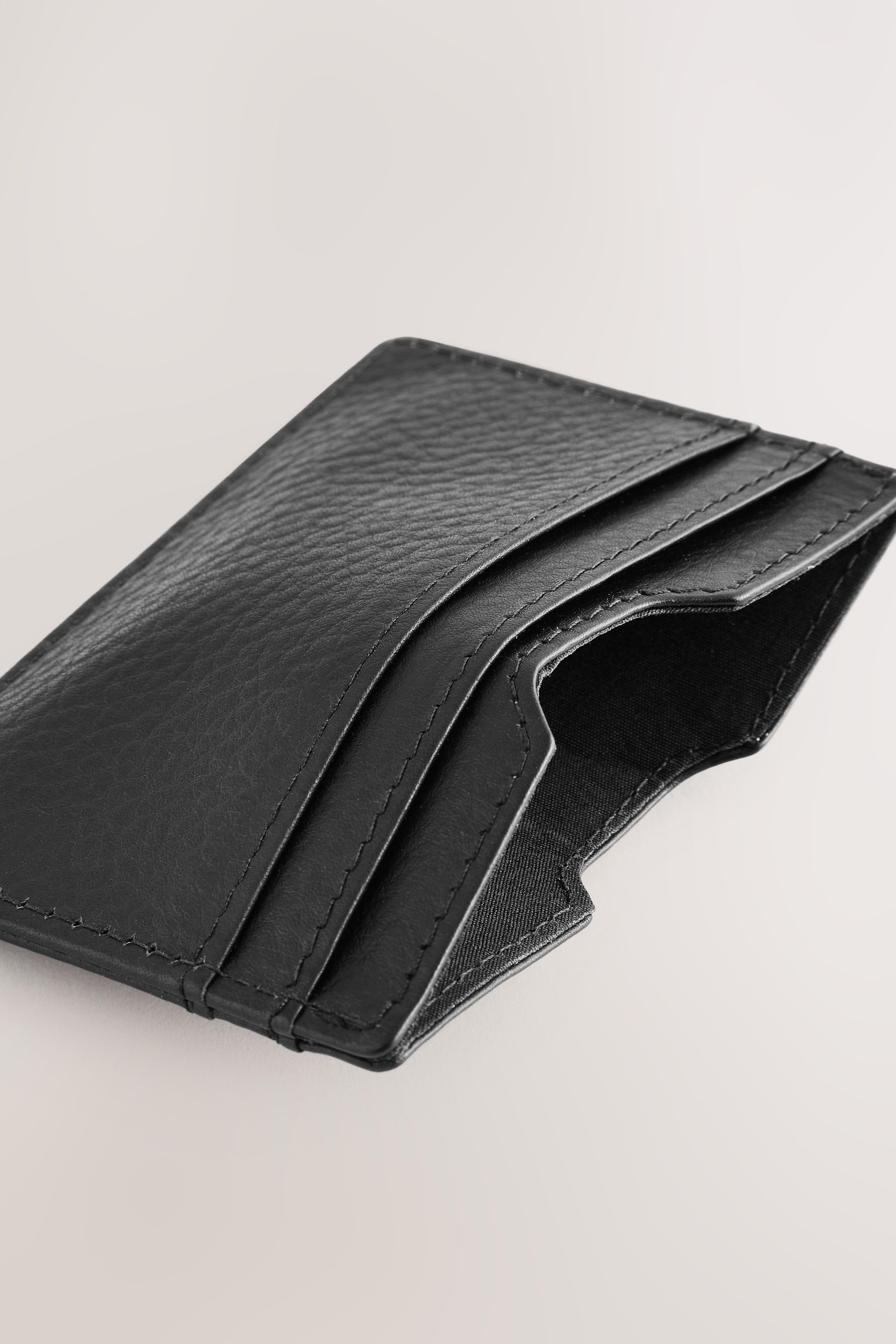 Next Brieftasche Kartenhalter aus Narbenleder (1-tlg)