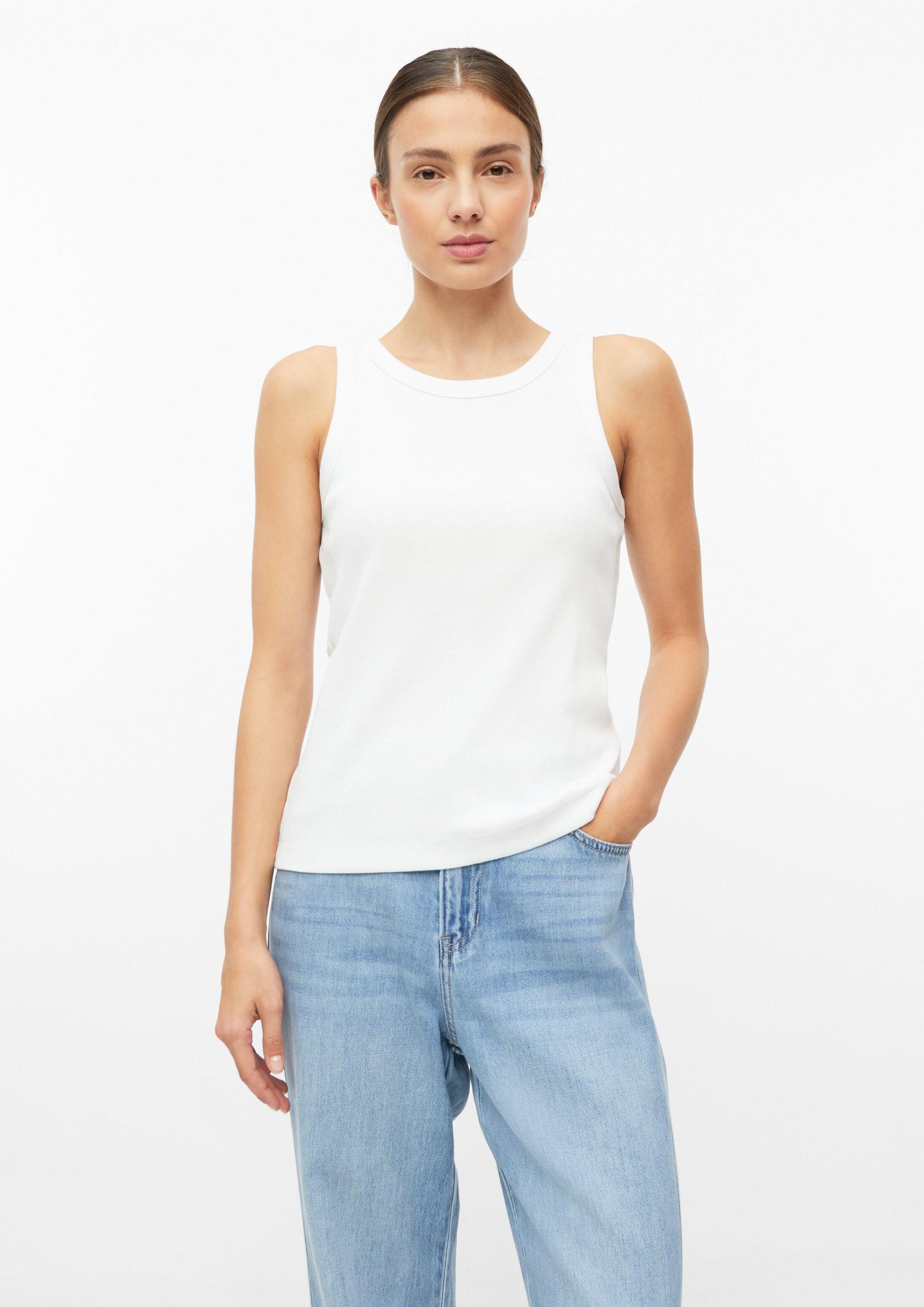 s.Oliver Muscleshirt T-Shirt Ripptop mit Stickerei