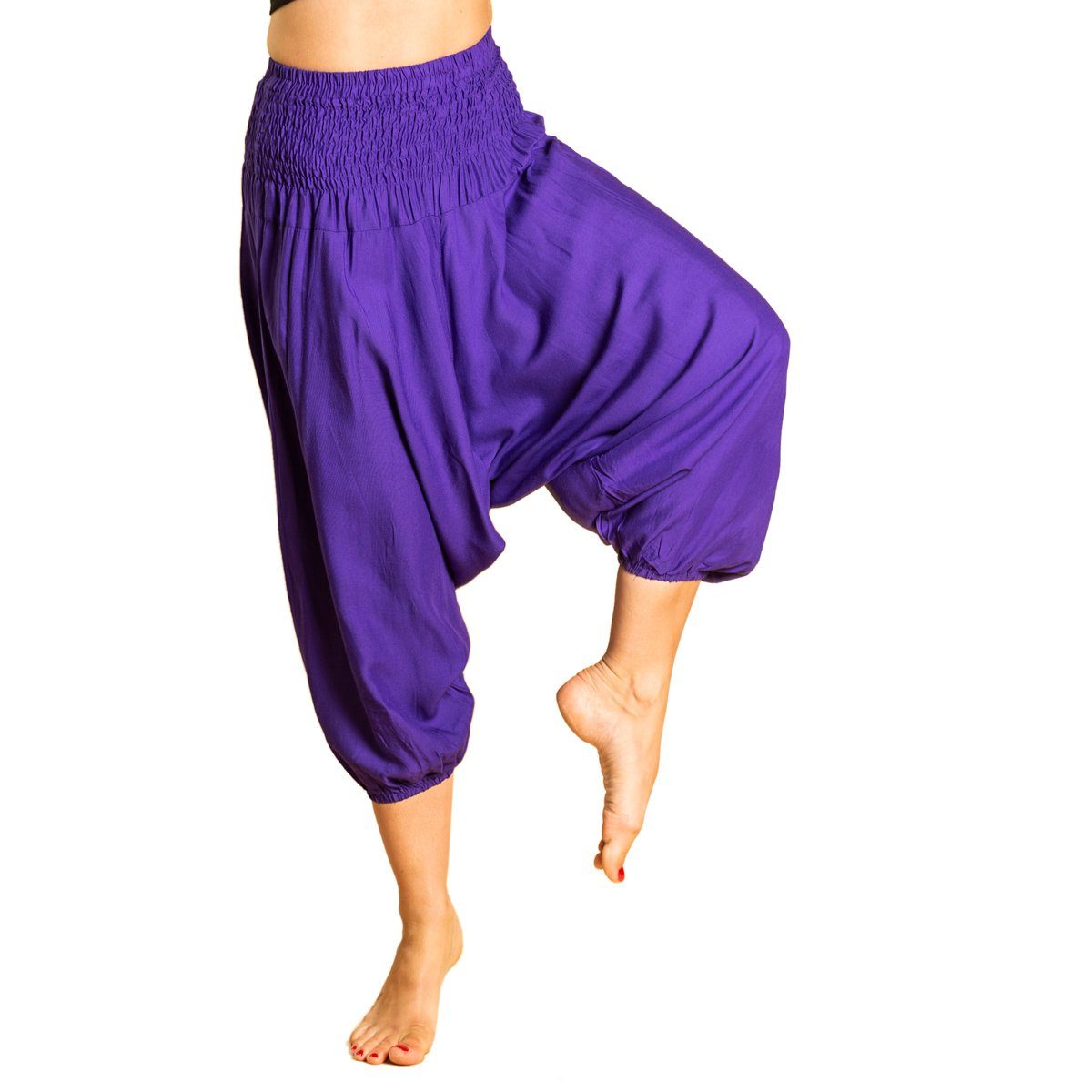 PANASIAM Haremshose Aladinhose für Kinder oder als 3/4-Hose Pumphose Freizeithose Haremshose als Caprihose aus hochwertiger natürlicher Viskose