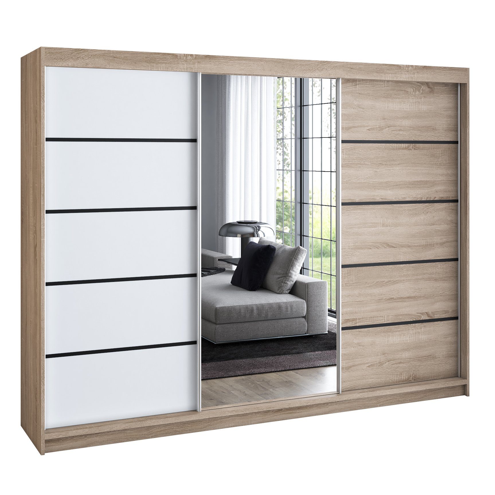 A&J MöbelLand GmbH Schwebetürenschrank VILANO mit günstig online kaufen