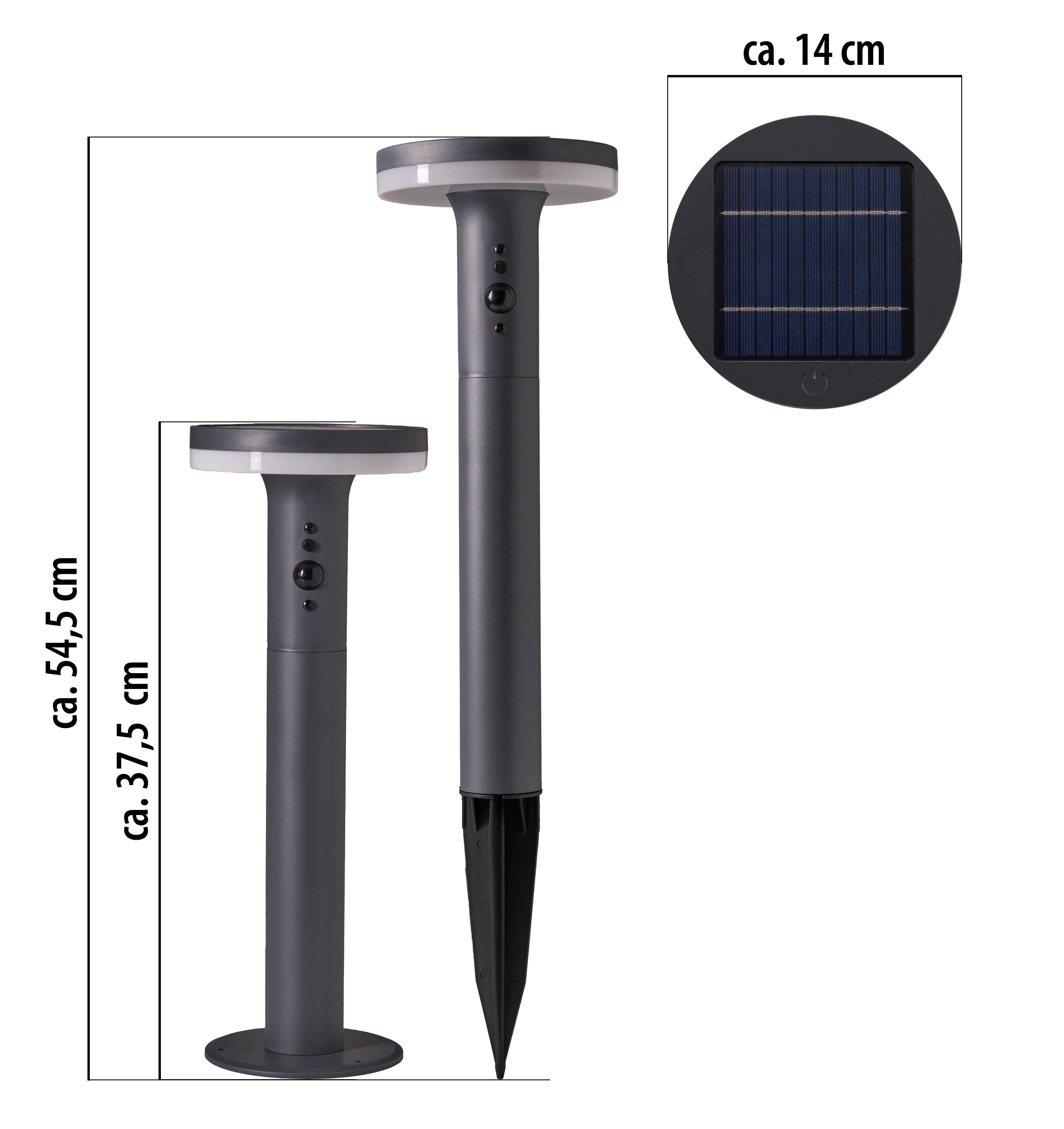 Northpoint LED Gartenleuchte LED Solar Wegleuchte mit Bewegungsmelder Dämme günstig online kaufen