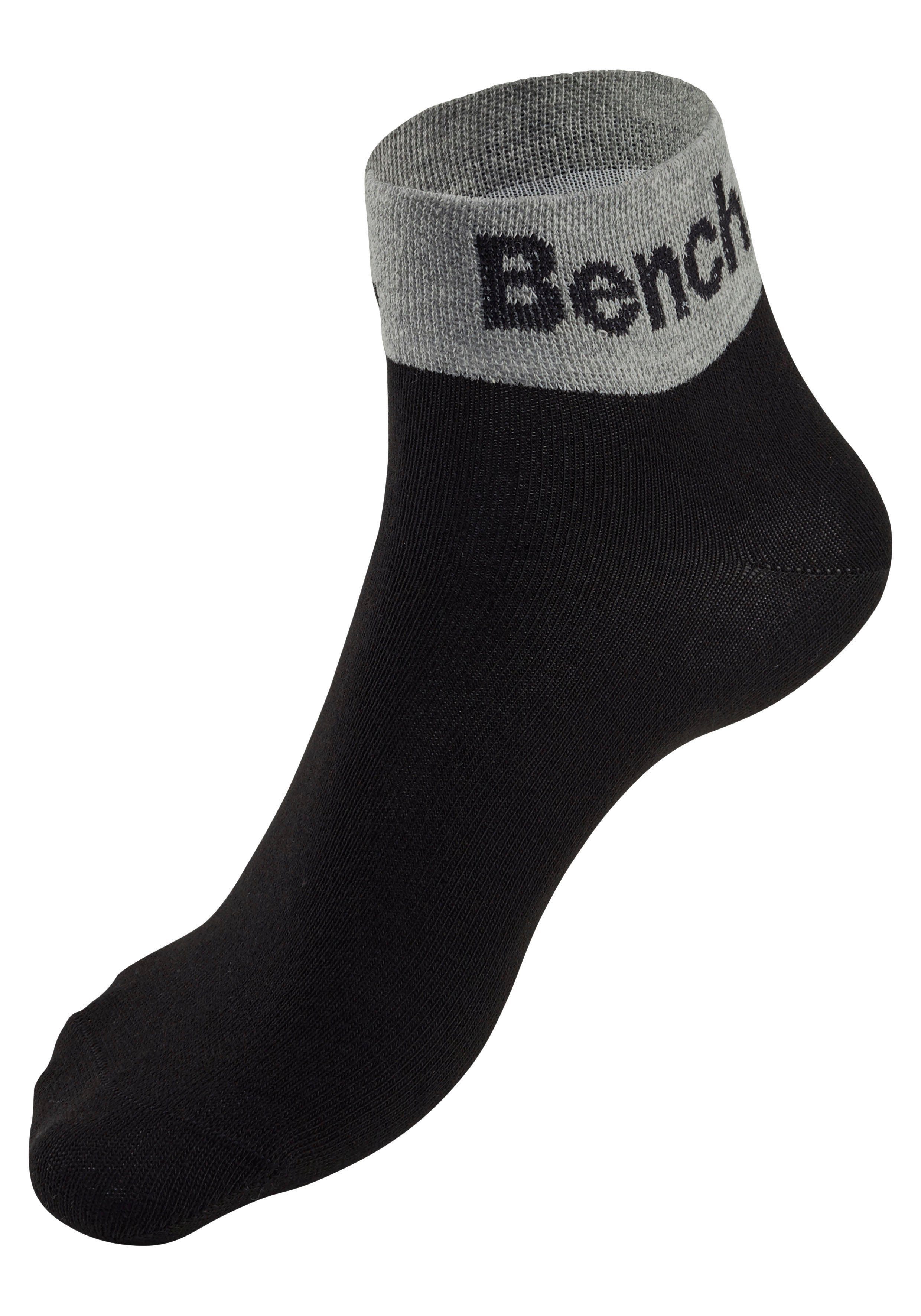 Bench. Kurzsocken Damen Herren Kurze Socken, für Freizeit und sportliche Aktivitäten (Packung, 8-Paar, Gr. 35-38 bis 43-46) mit eingestricktem Schriftzug am Bün – Bild 5 von 5