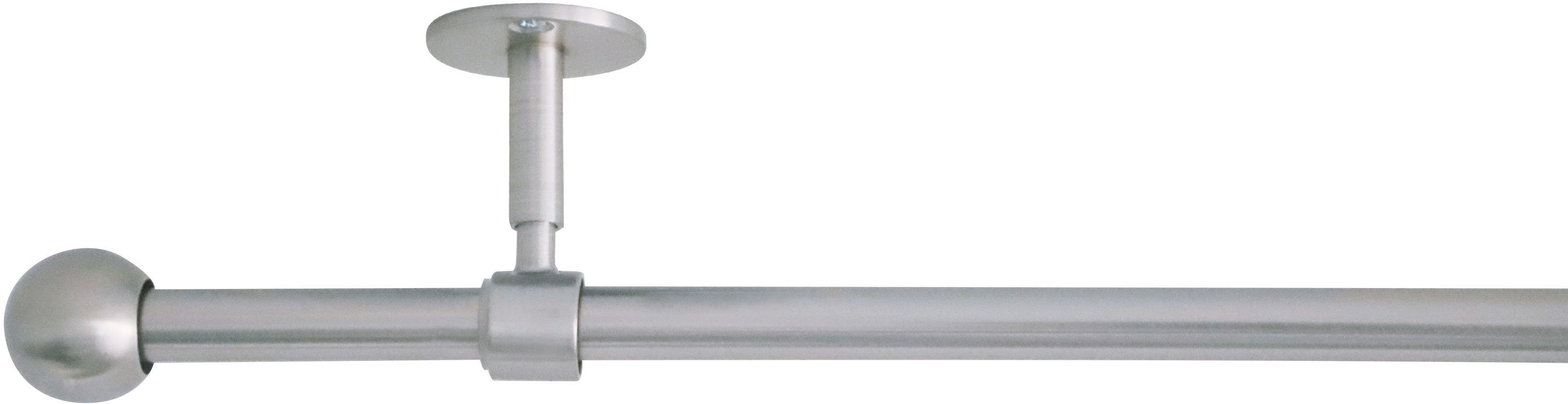 Gardinenstange 2in1, mydeco, Ø 19 mm, 1-läufig, ausziehbar, verschraubt,  Aluminium