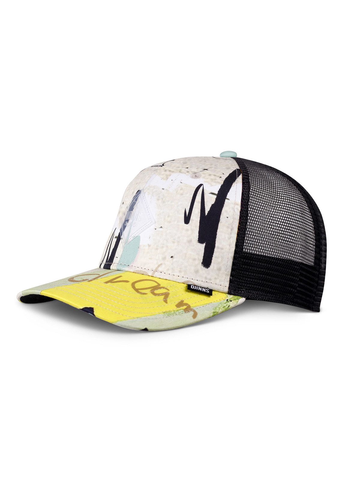 Trucker Cap Djinns Trucker Cap HFT CAP JUST WILD Khaki Yellow Black Mehrfarbig
