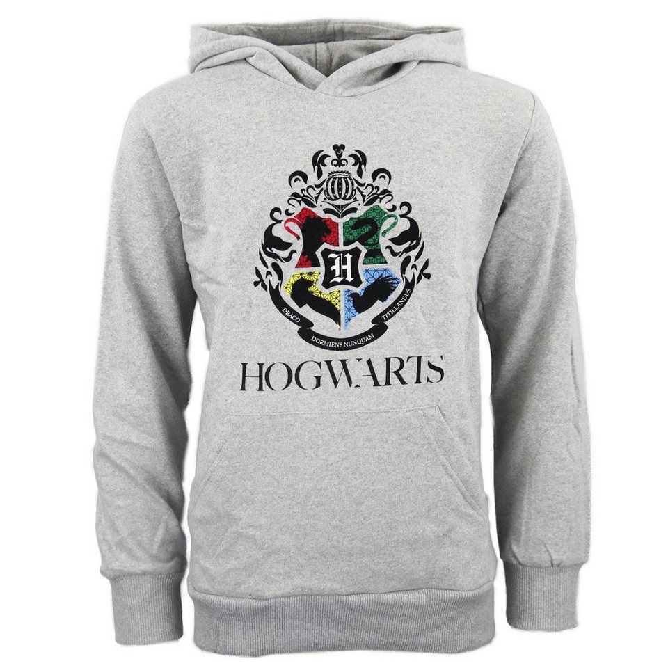 Harry Potter Kapuzenpullover Harry Potter Hogwarts Jungen Kapuzen Hoodie  Pulli Gr. 134 bis 164