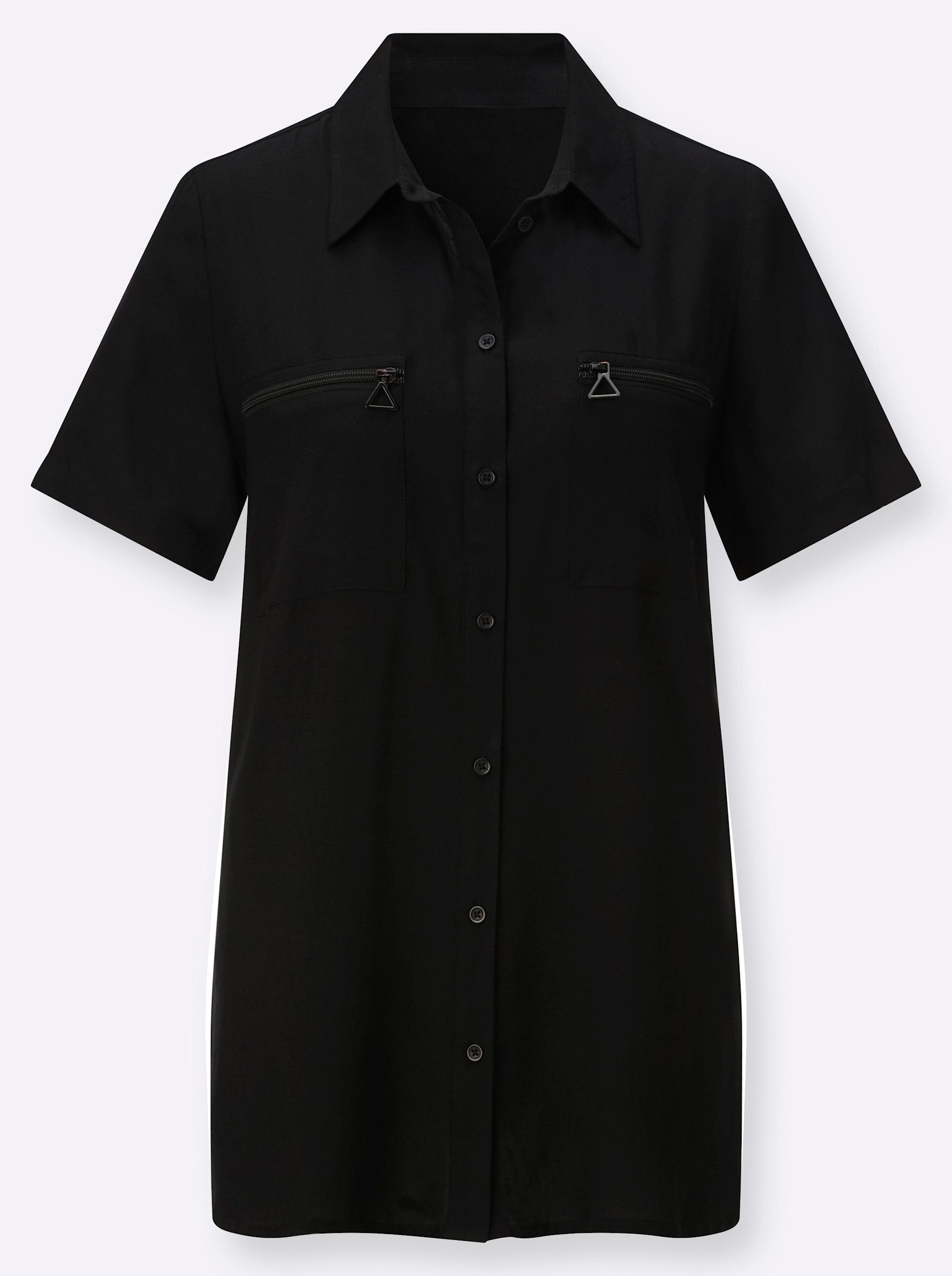 Witt Klassische Bluse Longbluse Kurzarm