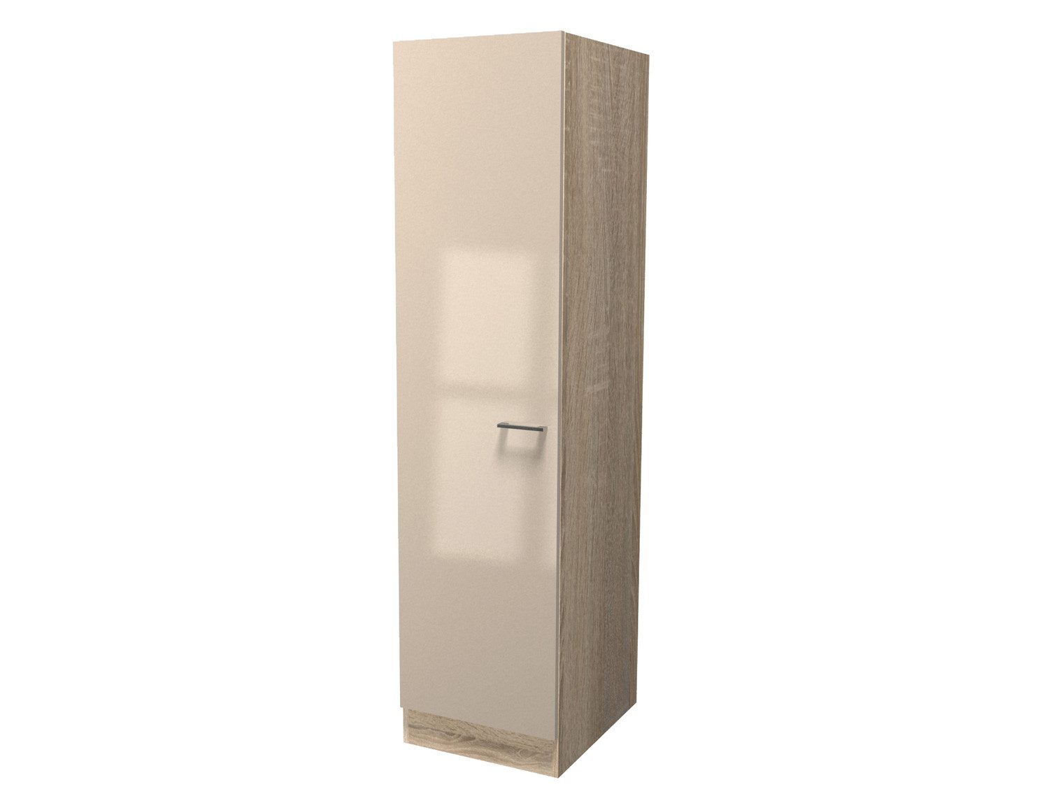 Flex-Well Hochschrank Geschirrschrank - 50 cm breit - Kaschmir Glanz Sonoma Eiche – Neapel