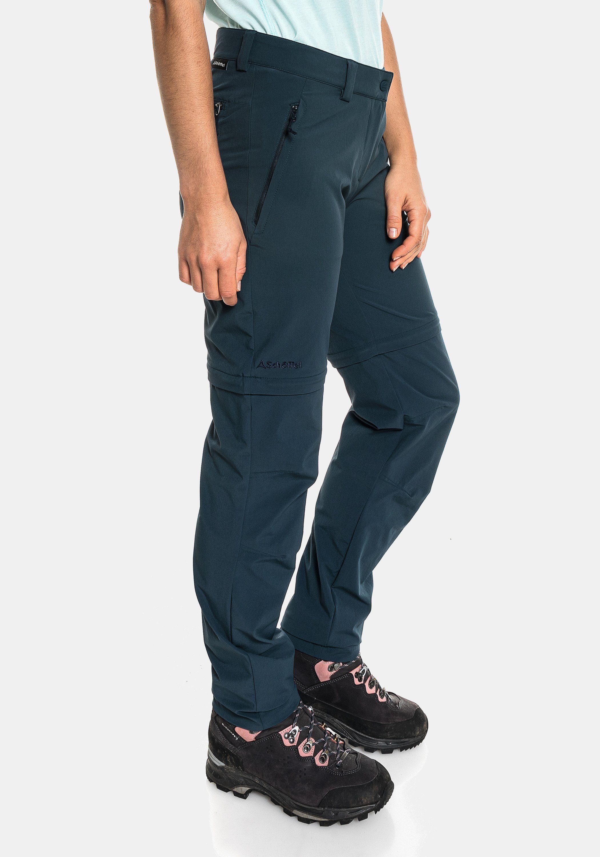 dunkelblau Pants Zip-away-Hose Zip Off Schöffel