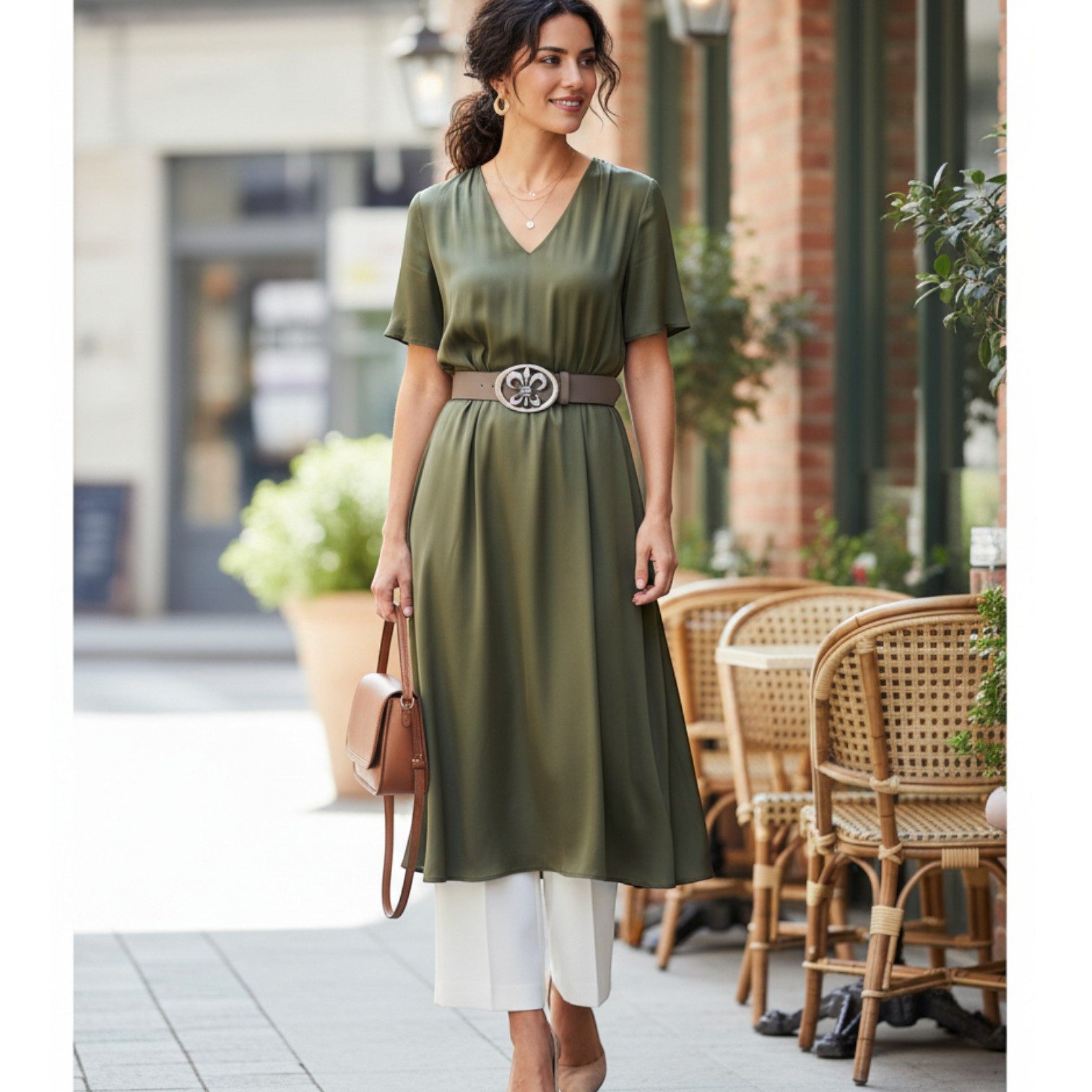 FRONHOFER Koppelgürtel 18168 (1-St) Damen Ledergürtel 4 cm, Rindleder, eleg günstig online kaufen