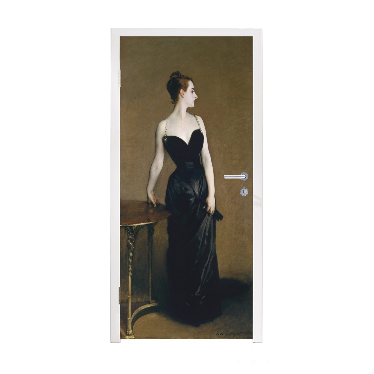 MuchoWow Türtapete Madame X - John Singer Sargent, Matt, bedruckt, (1 St), Fototapete für Tür, Türaufkleber, 75x205 cm