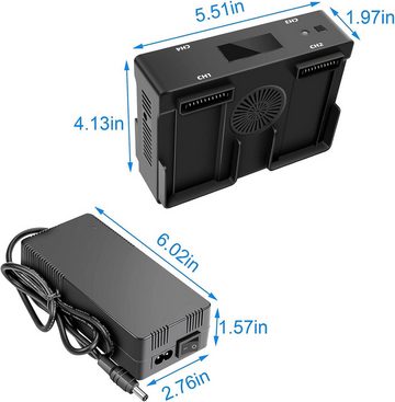 5 in 1 Akku Wand Ladegerät und Autoladegerät für DJI Mavic 2 Pro Zubehör Drohne