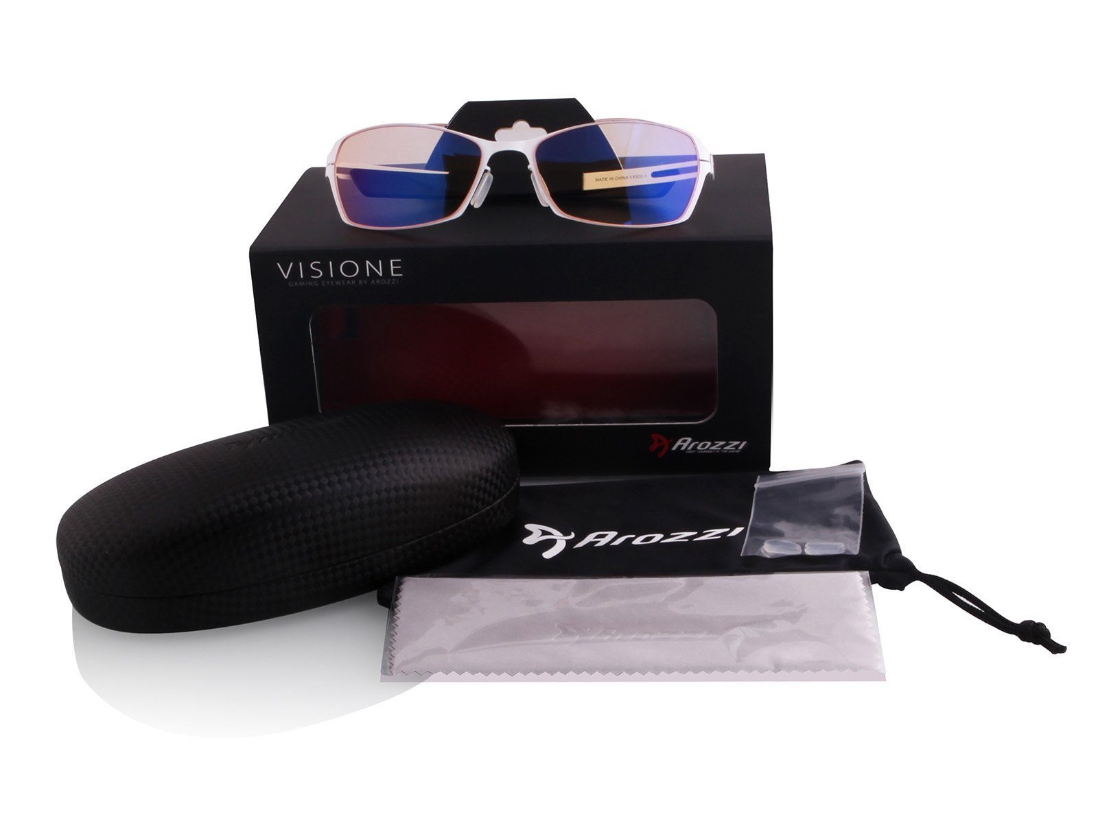 VX-500 Brille Visione Arozzi Gaming Weiß - Brille Arozzi