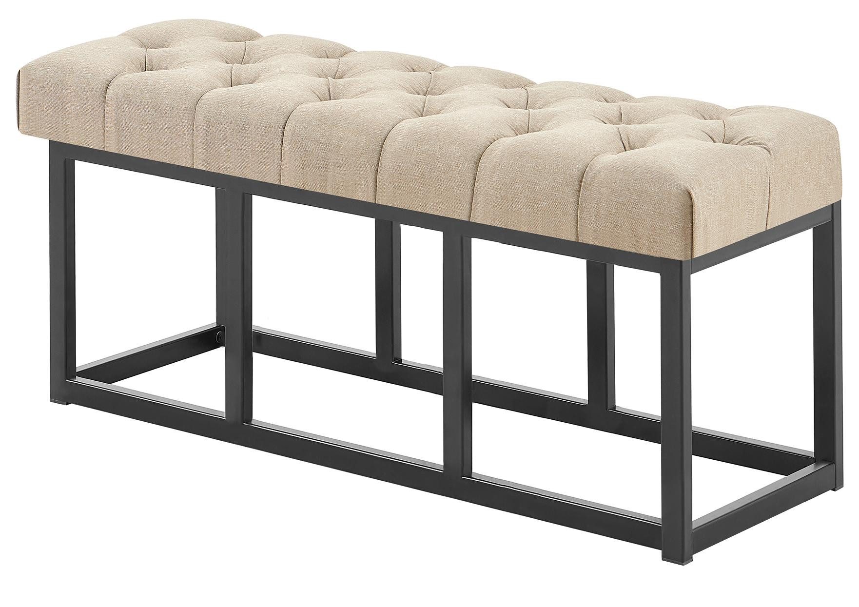 CLP Sitzbank Amun (1er), mit Stoff-Bezug und schwarzem Metall-Gestell. Reduzierter Preis € 99,90. Unverbindliche Preisempfehlung € 182,90