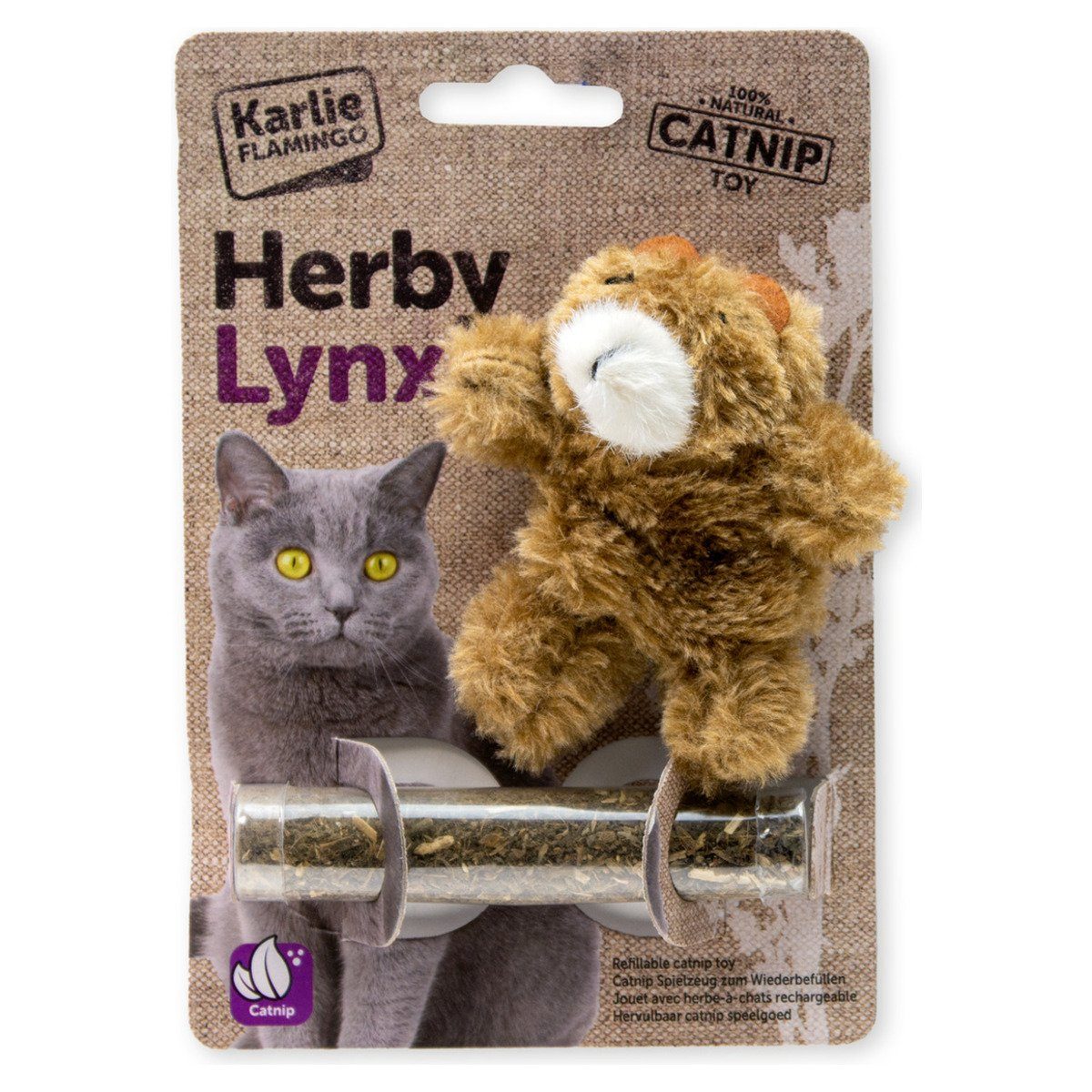 Karlie Tierkuscheltier Katzenspielzeug Bär mit Catnip