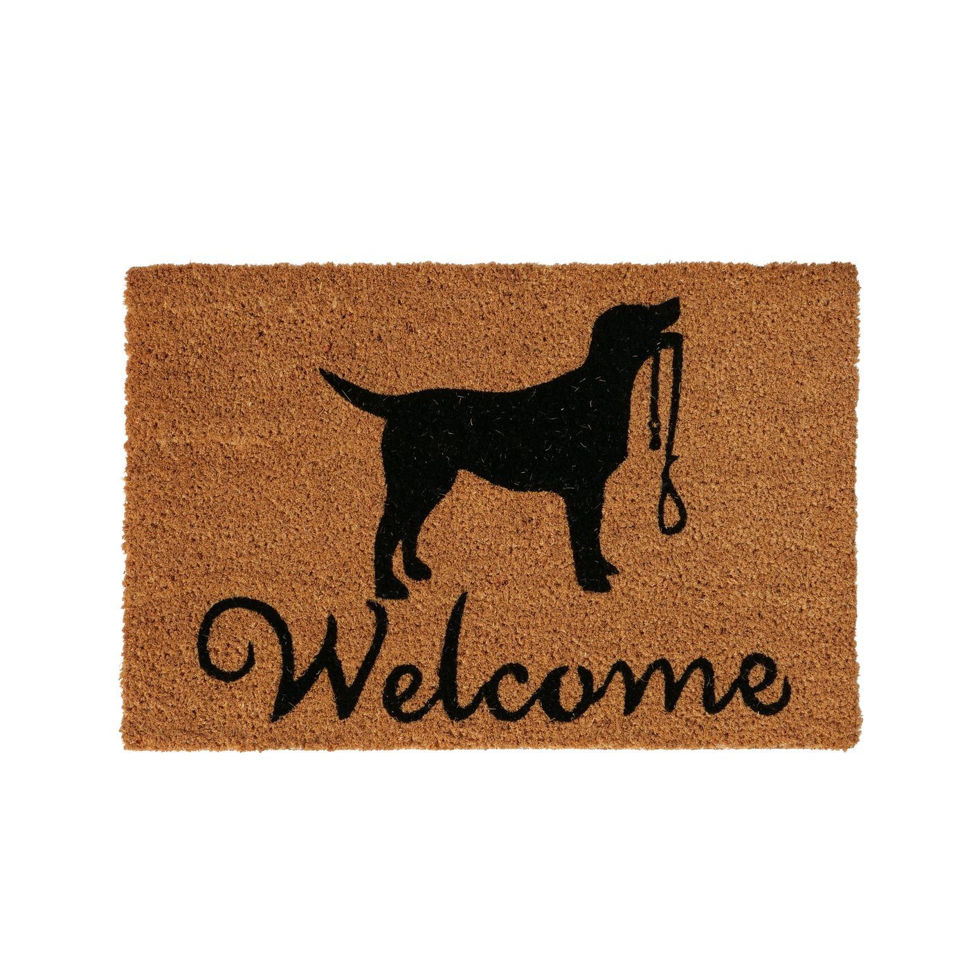 BOLTZE Fußmatte Fußmatte Welcome mit Hundesymbol 60 x 40 cm