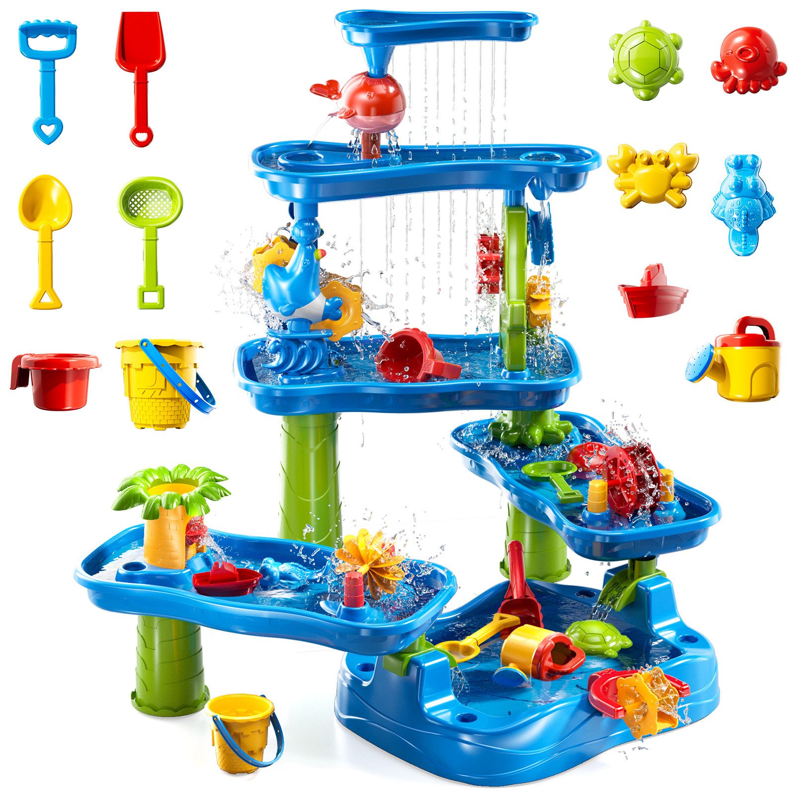 TEMI Spieltisch Wassertisch im Freien Spielzeug Kinder Beach Spielzeug, (Se günstig online kaufen