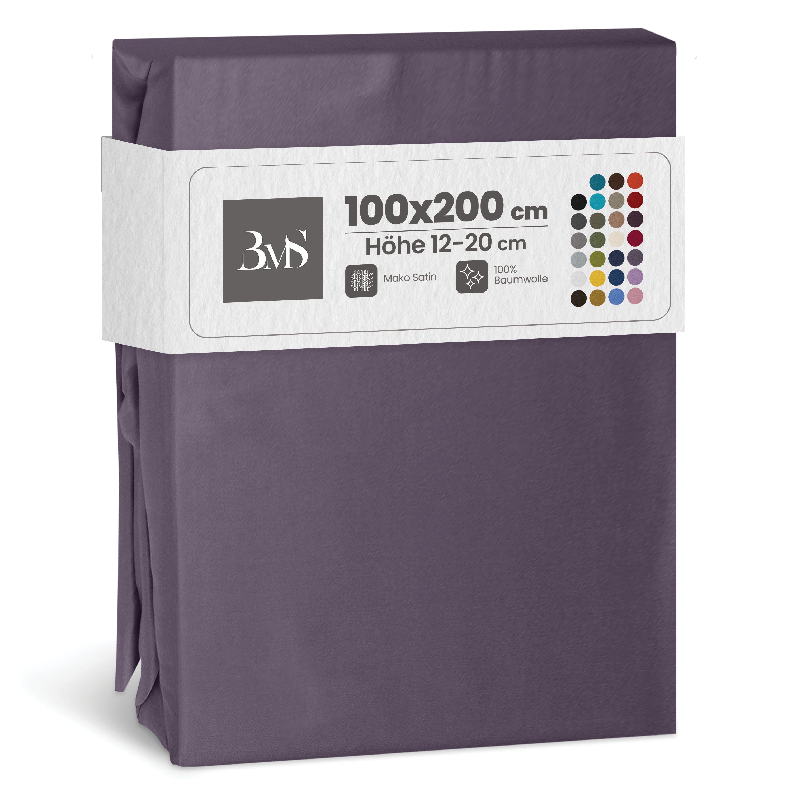 BETTWAESCHE-MIT-STIL Spannbettlaken Mako Satin Spannbettlaken, Matratzenhöh günstig online kaufen