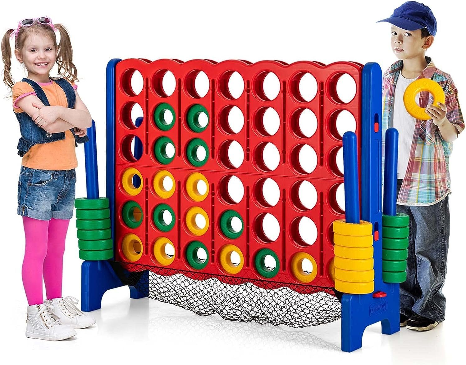 KOMFOTTEU Spiel 4 Gewinnt, mit 42 Figuren