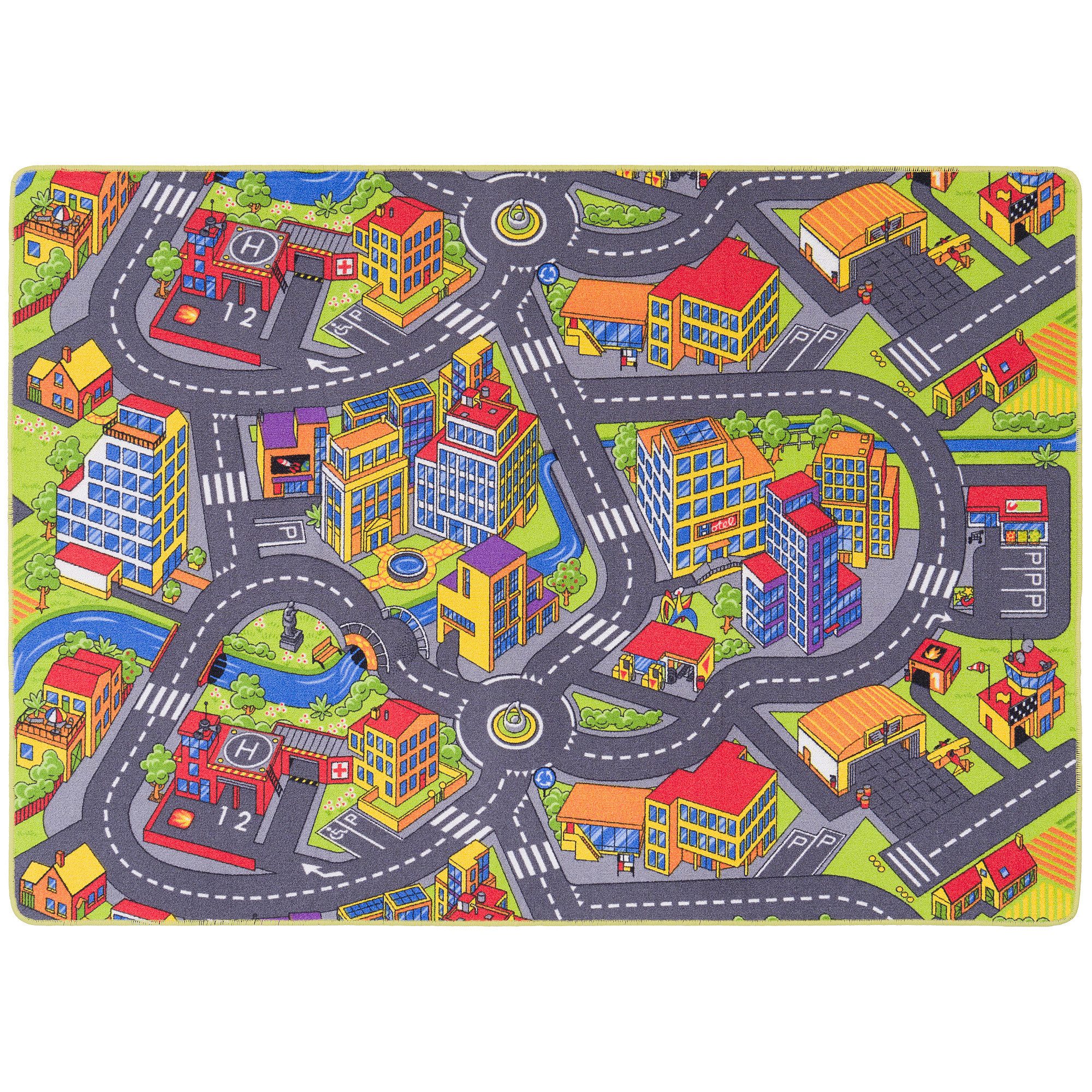 Snapstyle Kinderteppich Straßenteppich Beidseitig Straßenlandschaften, Rech günstig online kaufen