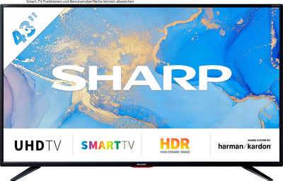 Sharp 4T-C43BJx LED-Fernseher (108 cm/43 Zoll, 4K Ultra HD, Smart-TV, 43BJ5E)