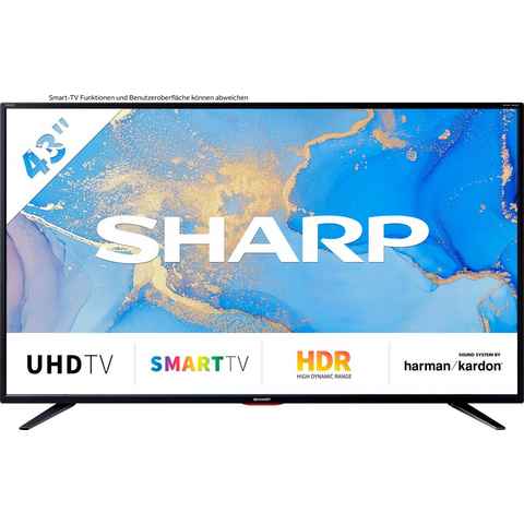 Sharp 4T-C43BJx LED-Fernseher (108 cm/43 Zoll, 4K Ultra HD, Smart-TV, 43BJ5E)