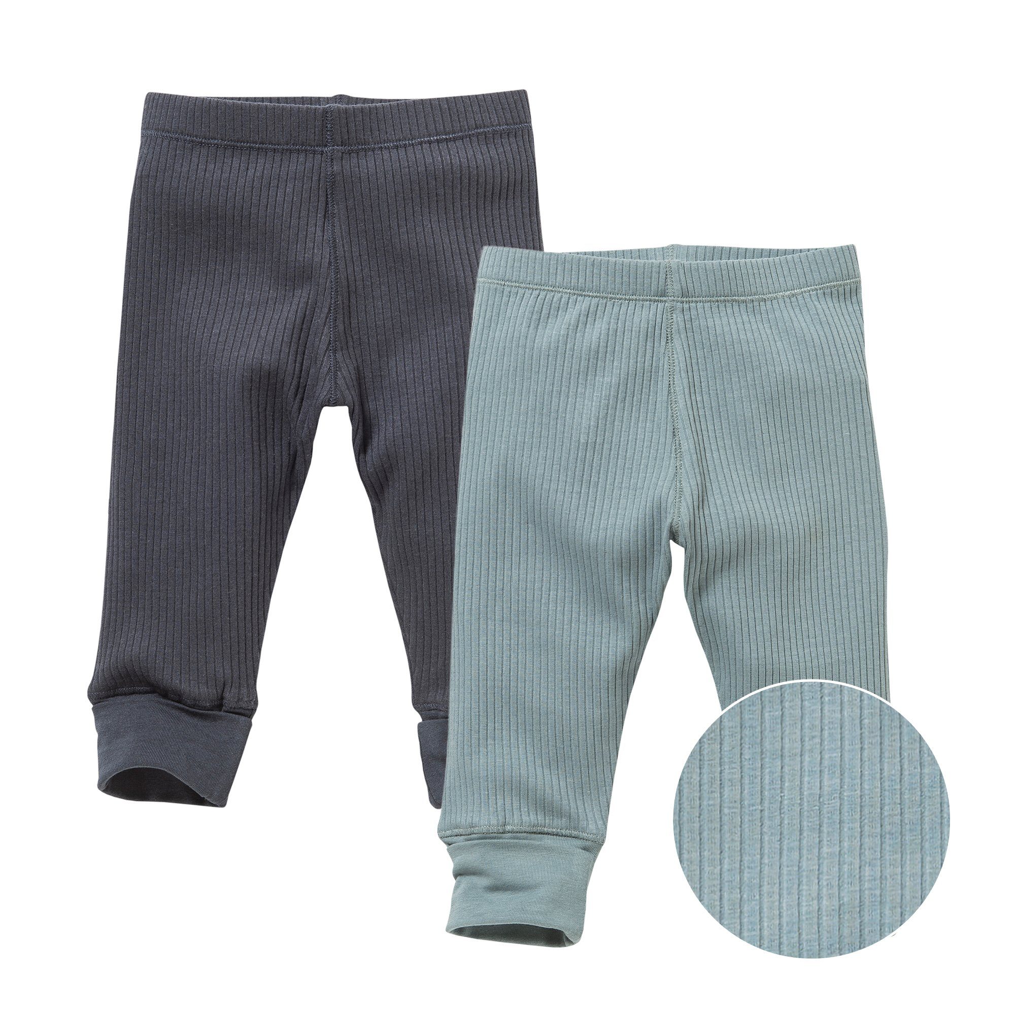 People Wear Bio Pack Baumwolle Organic Blau/Hellblau im 2er und Jungen Leggings Mädchen, für